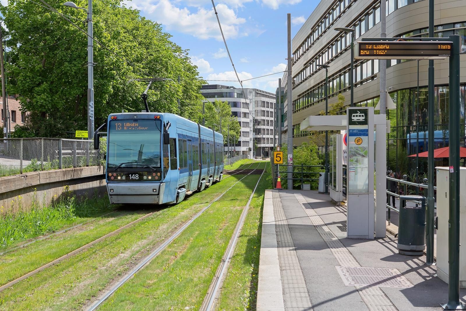 Trikken på Skøyen Galleribilde