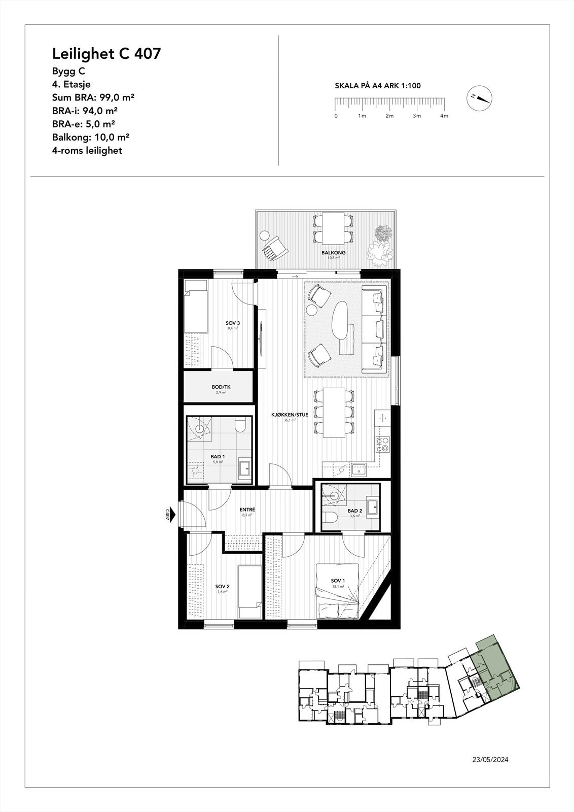 Plantegning Galleribilde