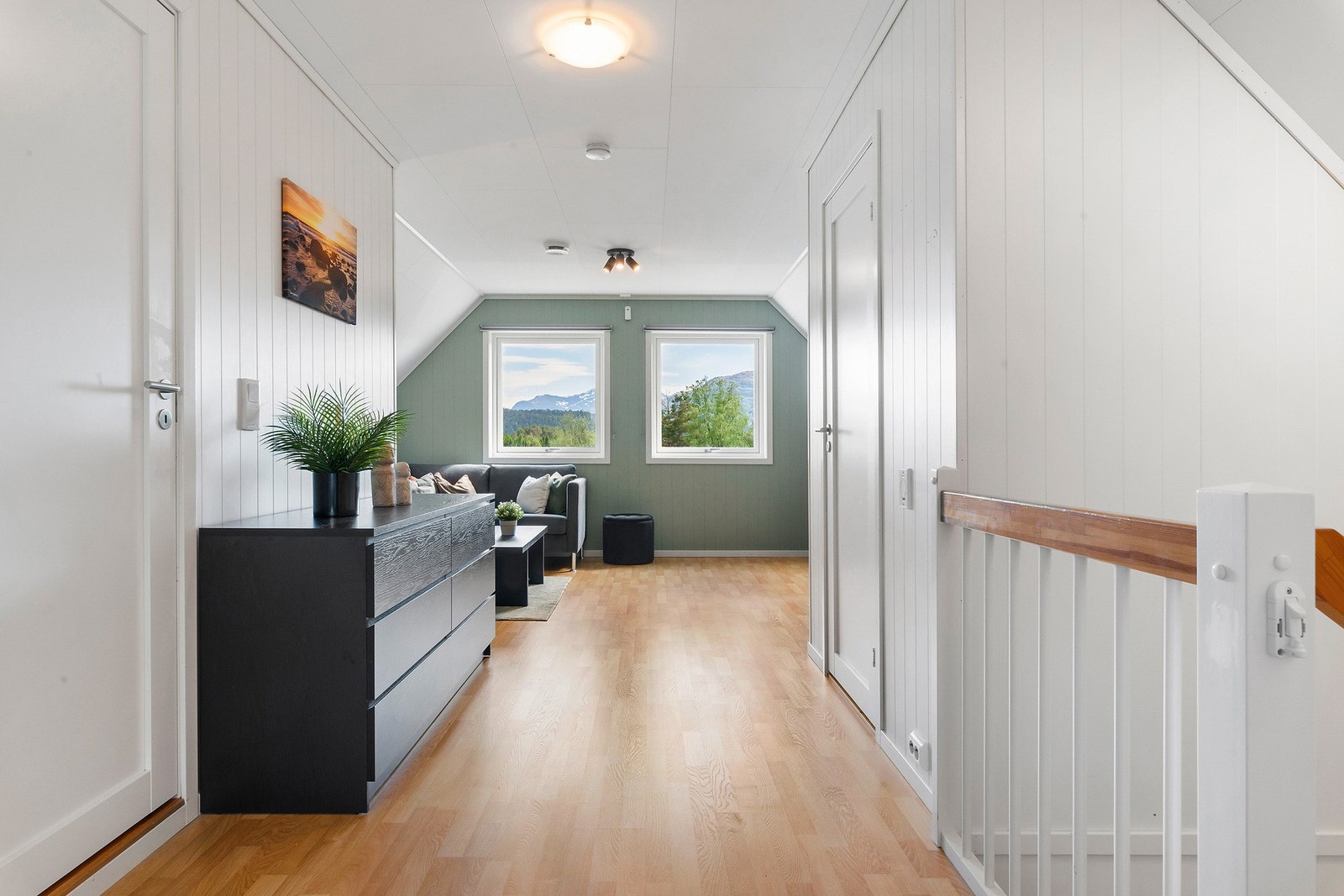 Ved behov kan det vurderes å lage ekstra soverom der loftstue er etablert nå. Galleribilde