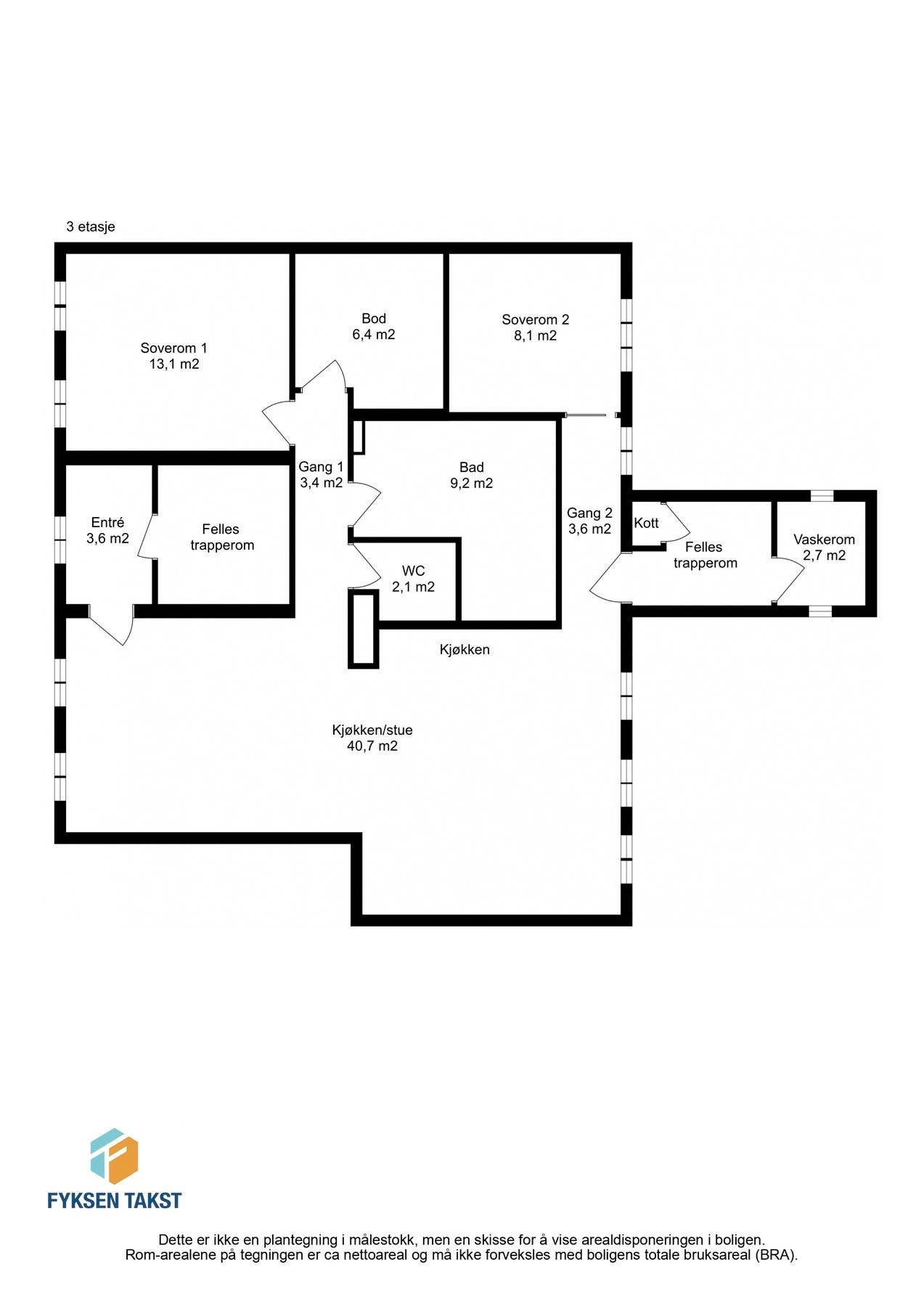 Planskisse Galleribilde