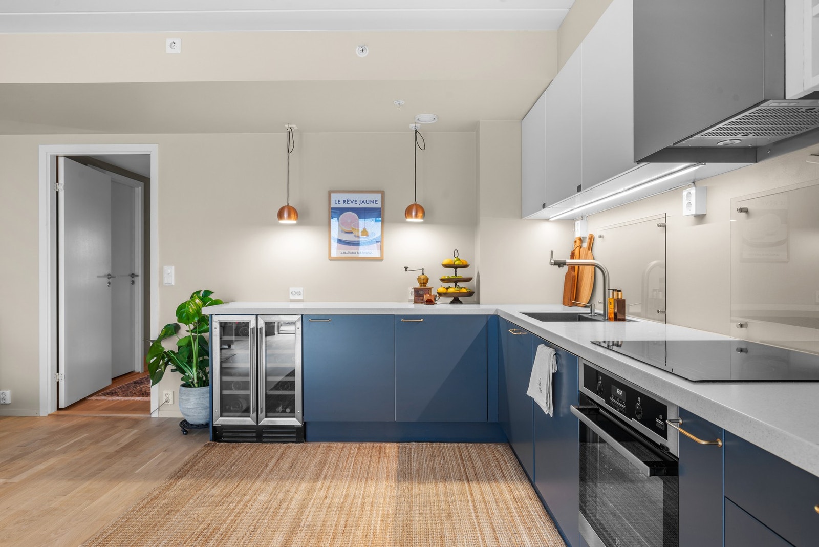 Kjøkkenet er pusset opp i 2017 med innredning fra Epoq. Galleribilde