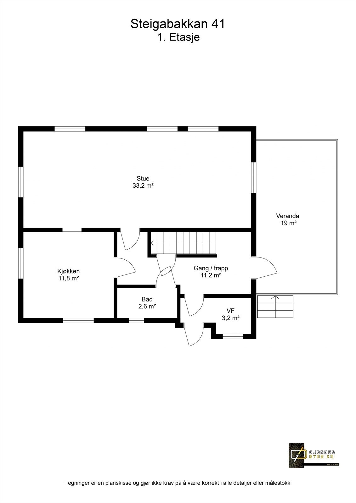 Steigabakkan 41 - 1. Etasje - 2D Floor Plan.jpg Galleribilde