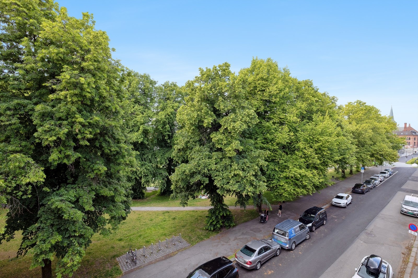 Utsikt fra balkong. Galleribilde