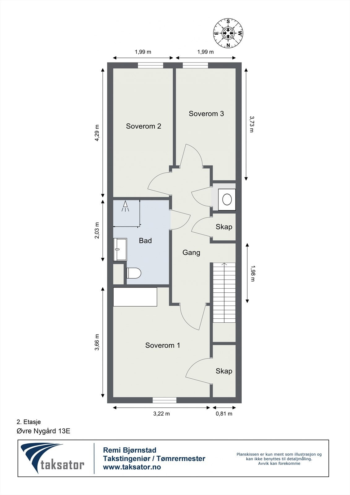 PLANTEGNING 2. ETASJE Galleribilde