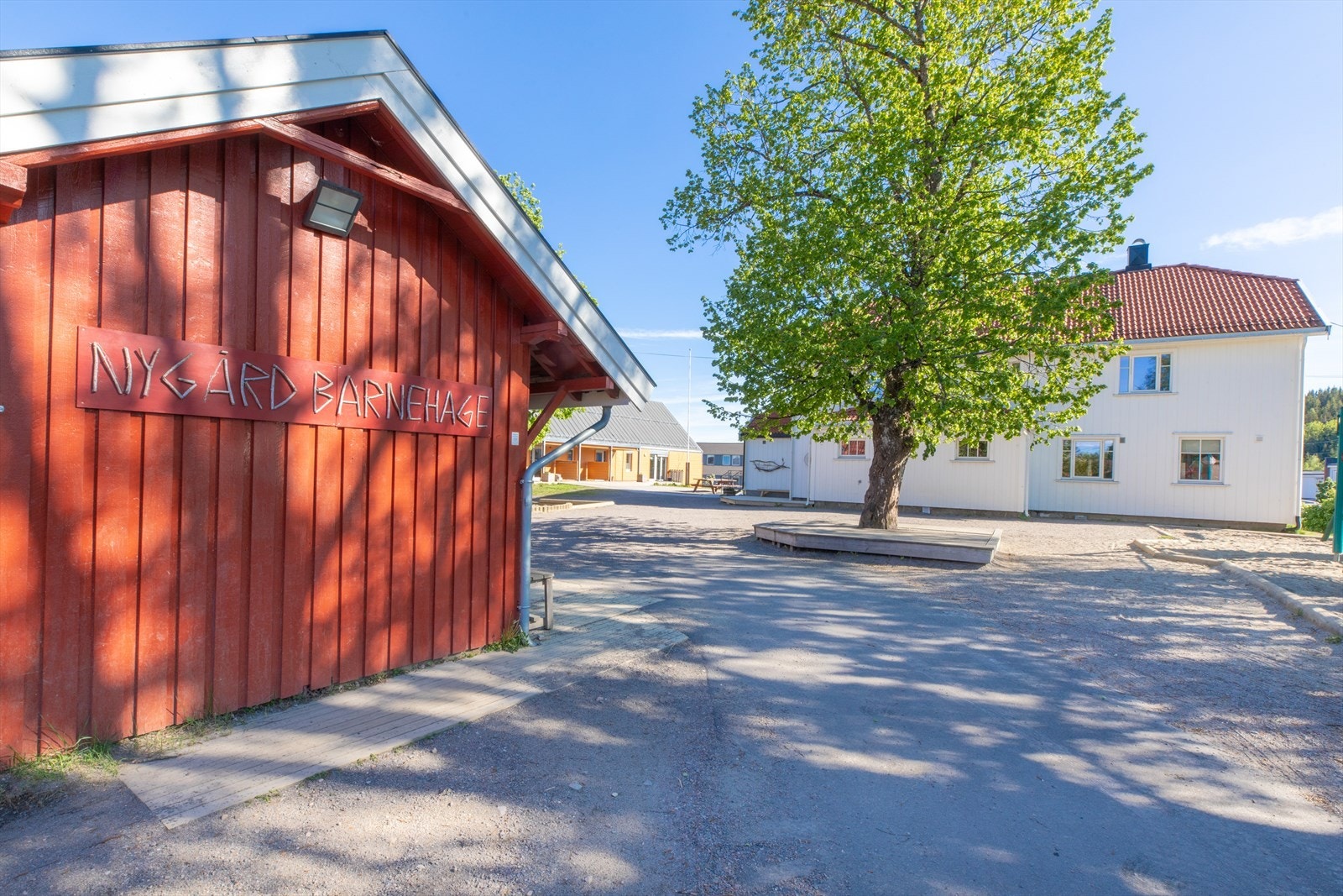 Det er mange barnehager i nærområdet, her fra Nygård Barnehage. Galleribilde