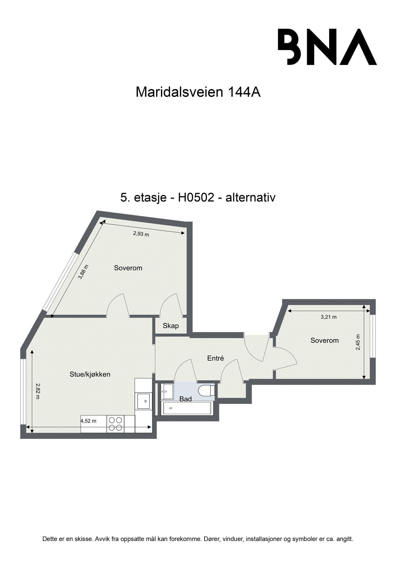 Alternativ plantegning Galleribilde