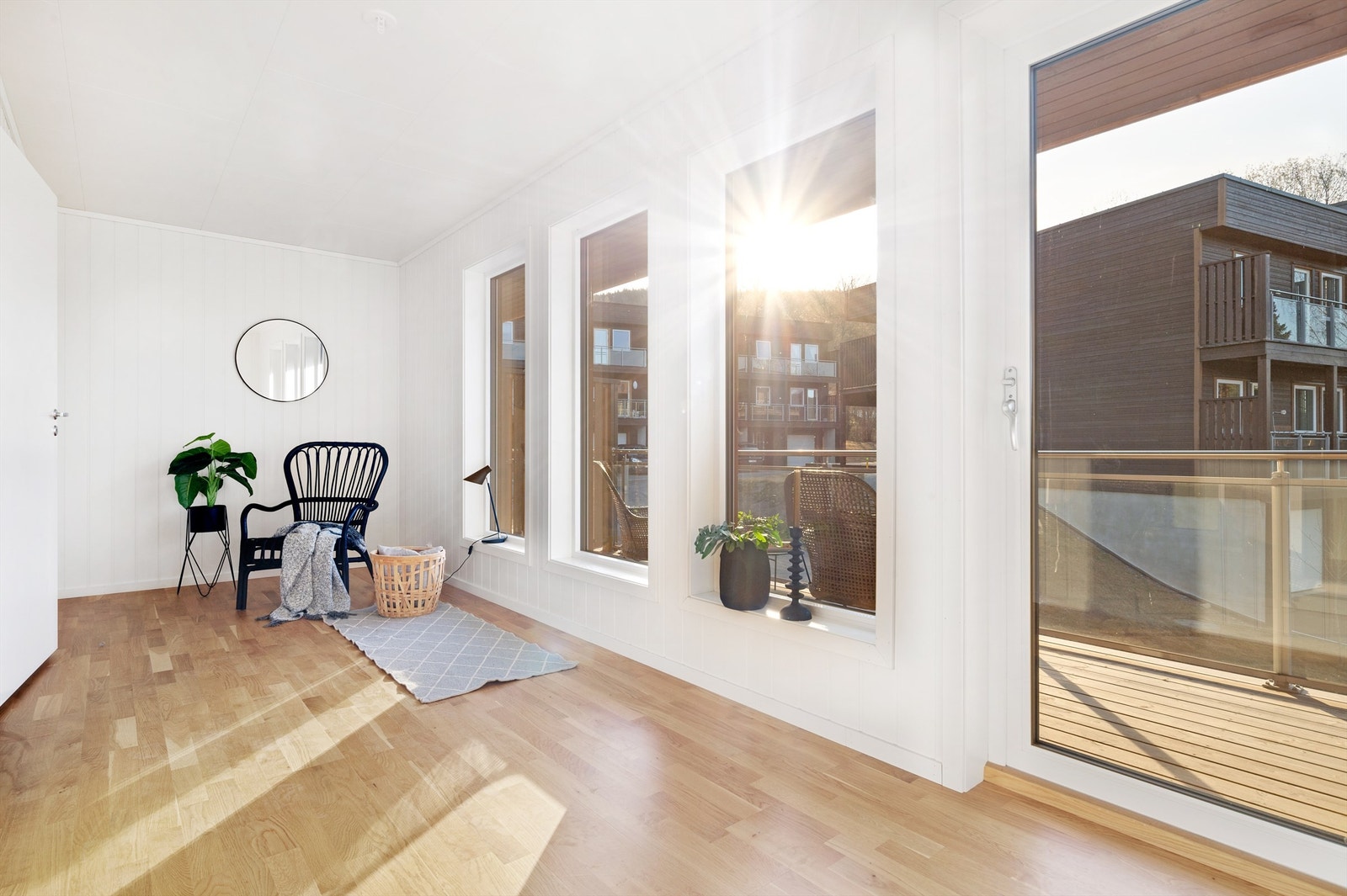 Soverom i 2. Etasje kan også brukes som en ekstra stue med utgang til en litt større balkong Galleribilde