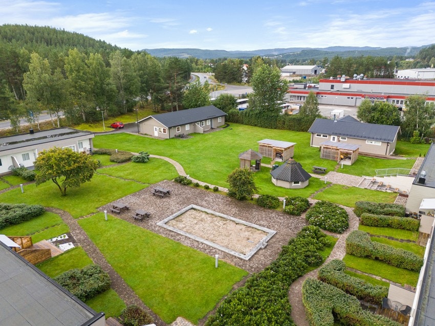 Oversikt over felles hage Galleribilde