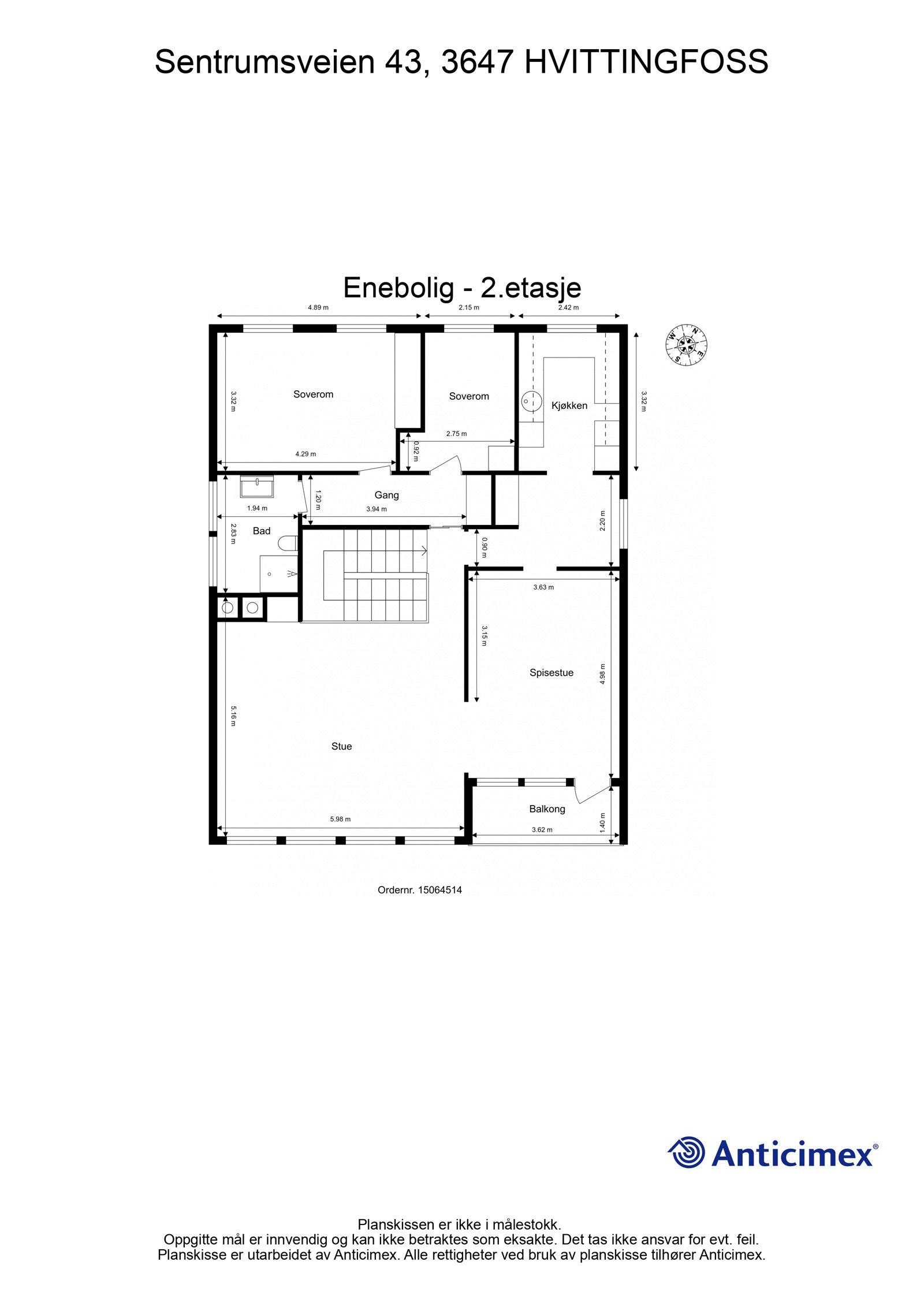 Plantegning - 2.etasje Galleribilde