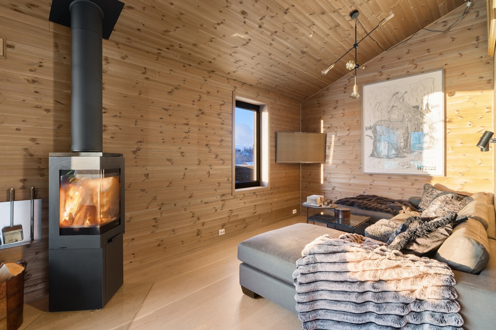 Egen krok for sofa og TV Galleribilde