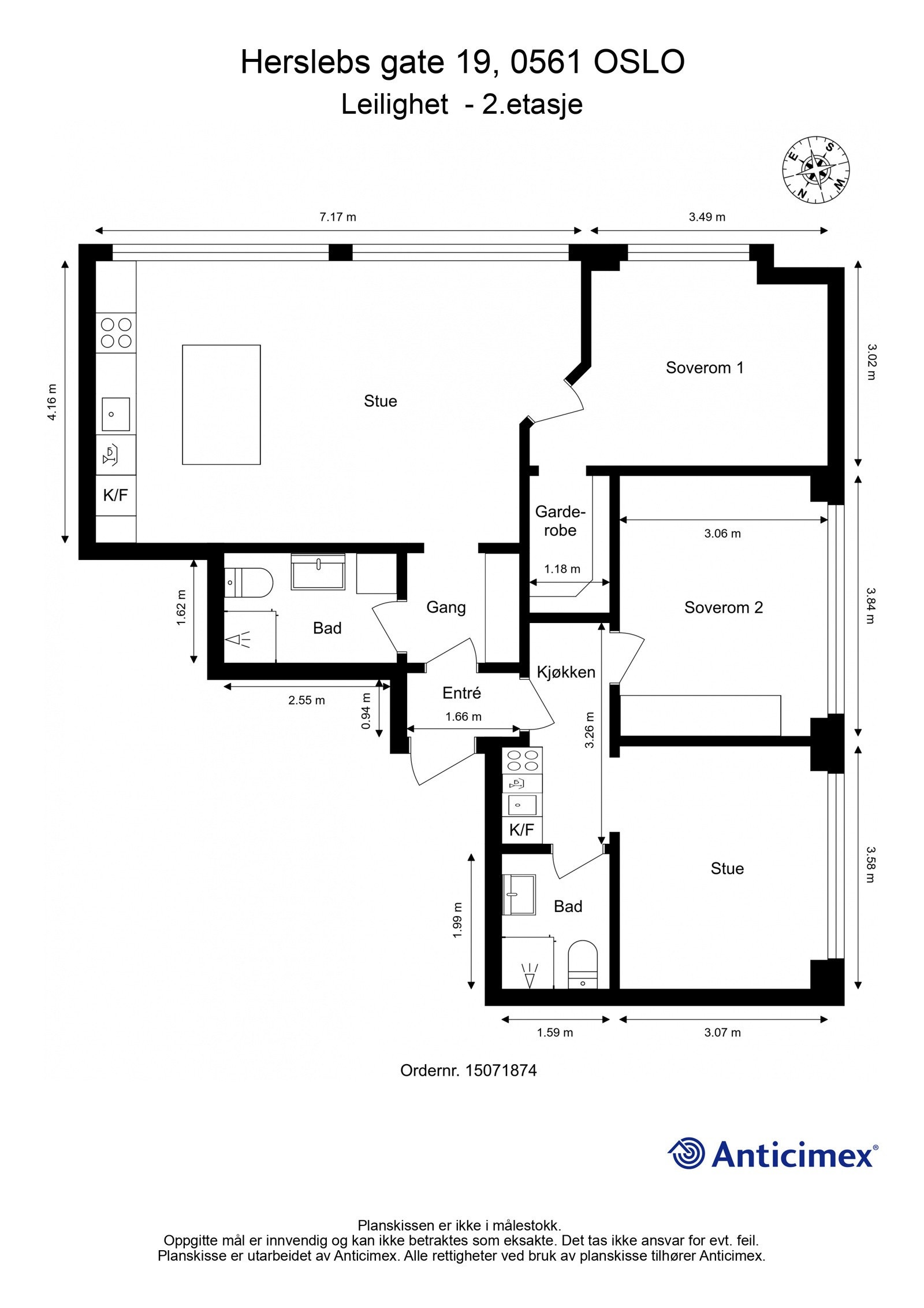 Plantegning Galleribilde