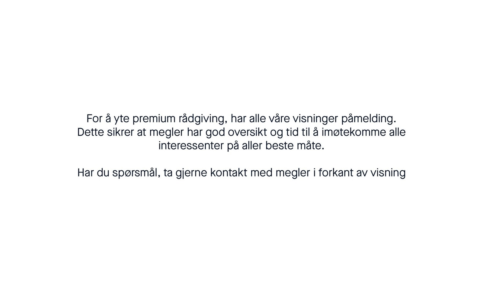 Velkommen til visning! Galleribilde