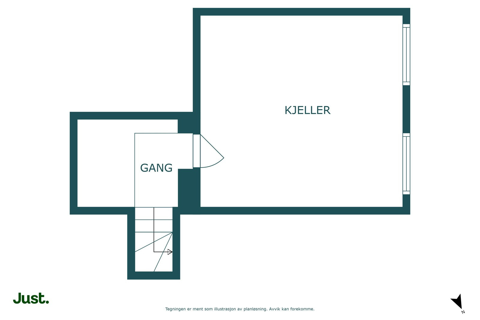 Planskisse kjeller.