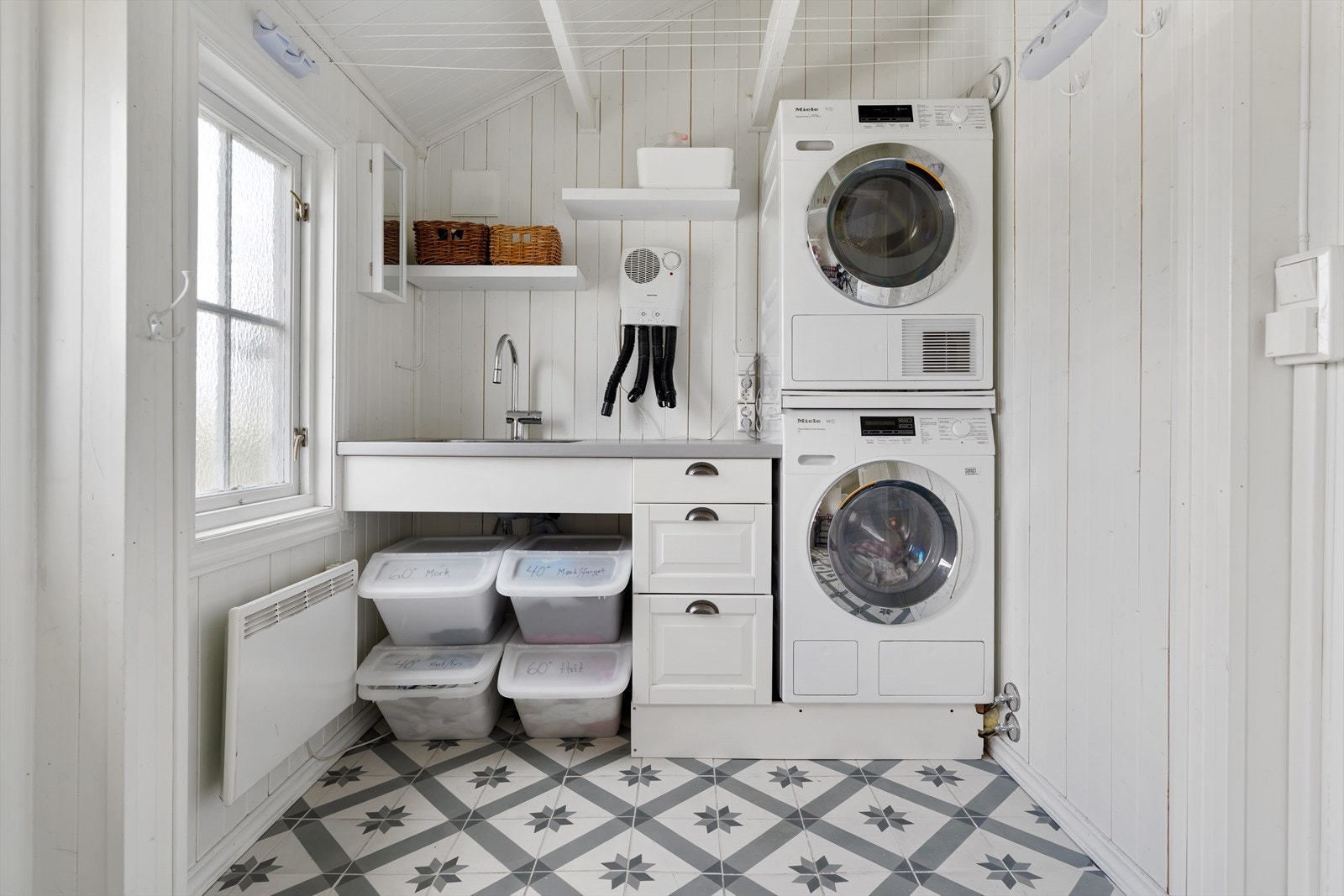 Praktisk når ytterklær trenger vask eller tørking. Galleribilde