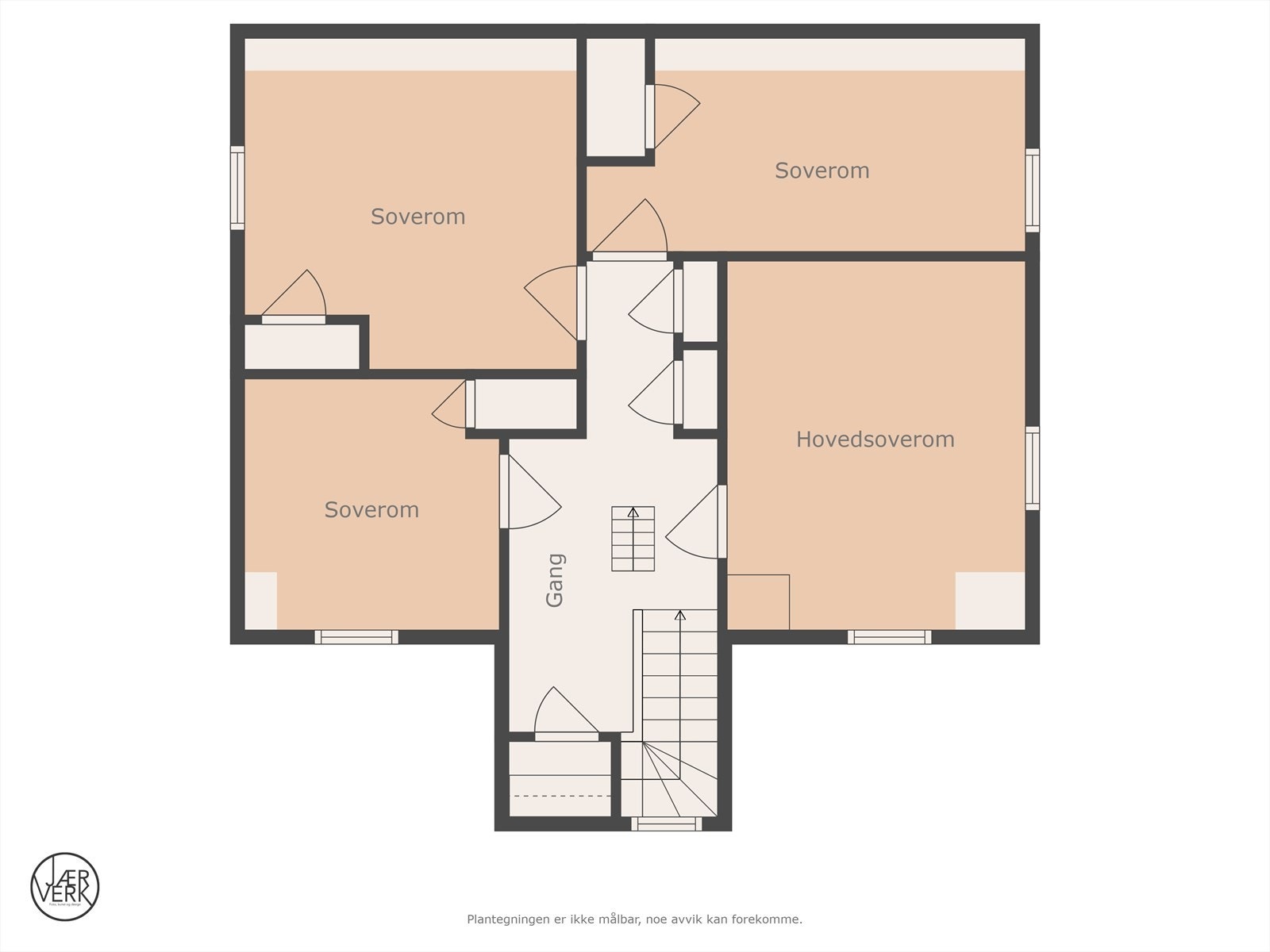 Plantegning bolig 2. etasje Galleribilde