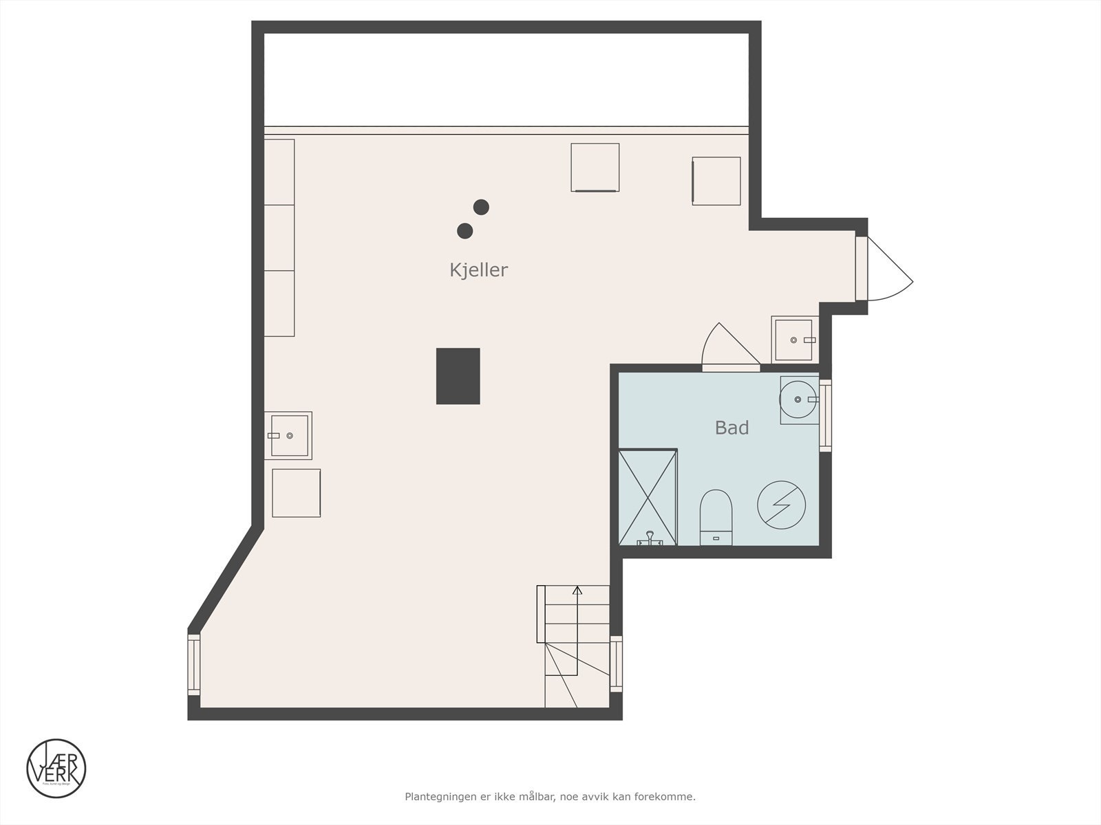 Plantegning bolig kjeller Galleribilde