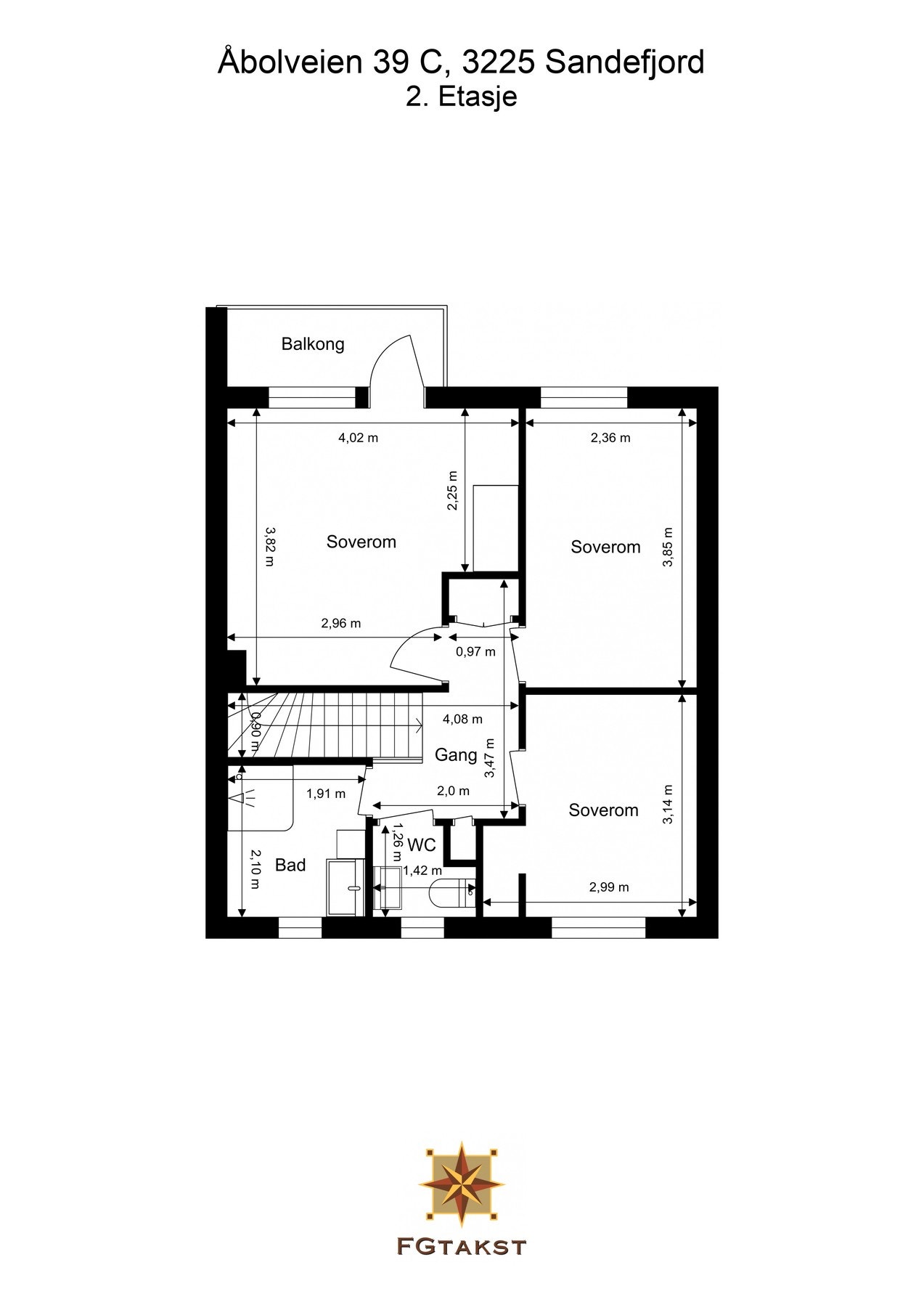 Plantegning 2.etasje Galleribilde