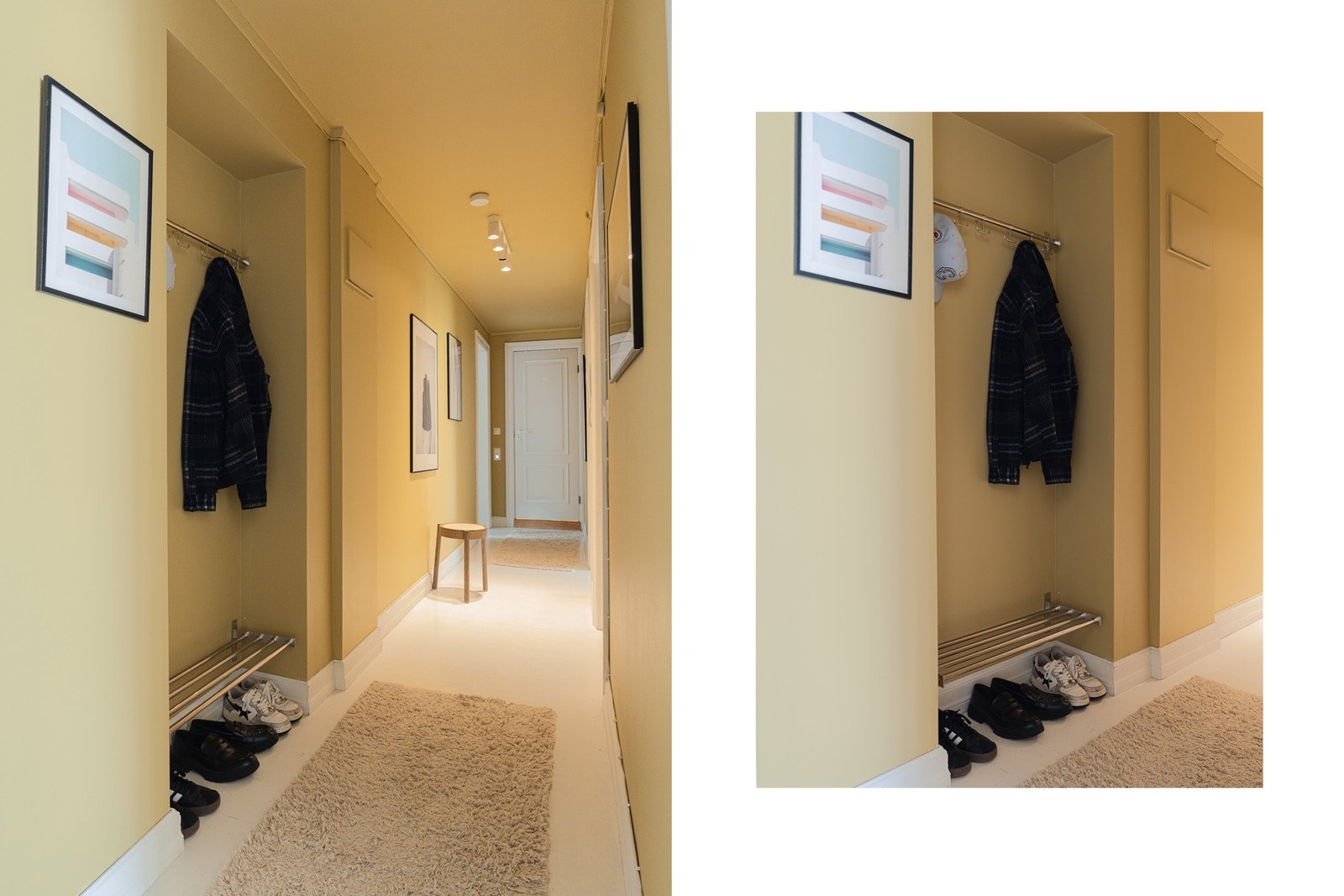 Entré med oppbevaringsløsning. Galleribilde