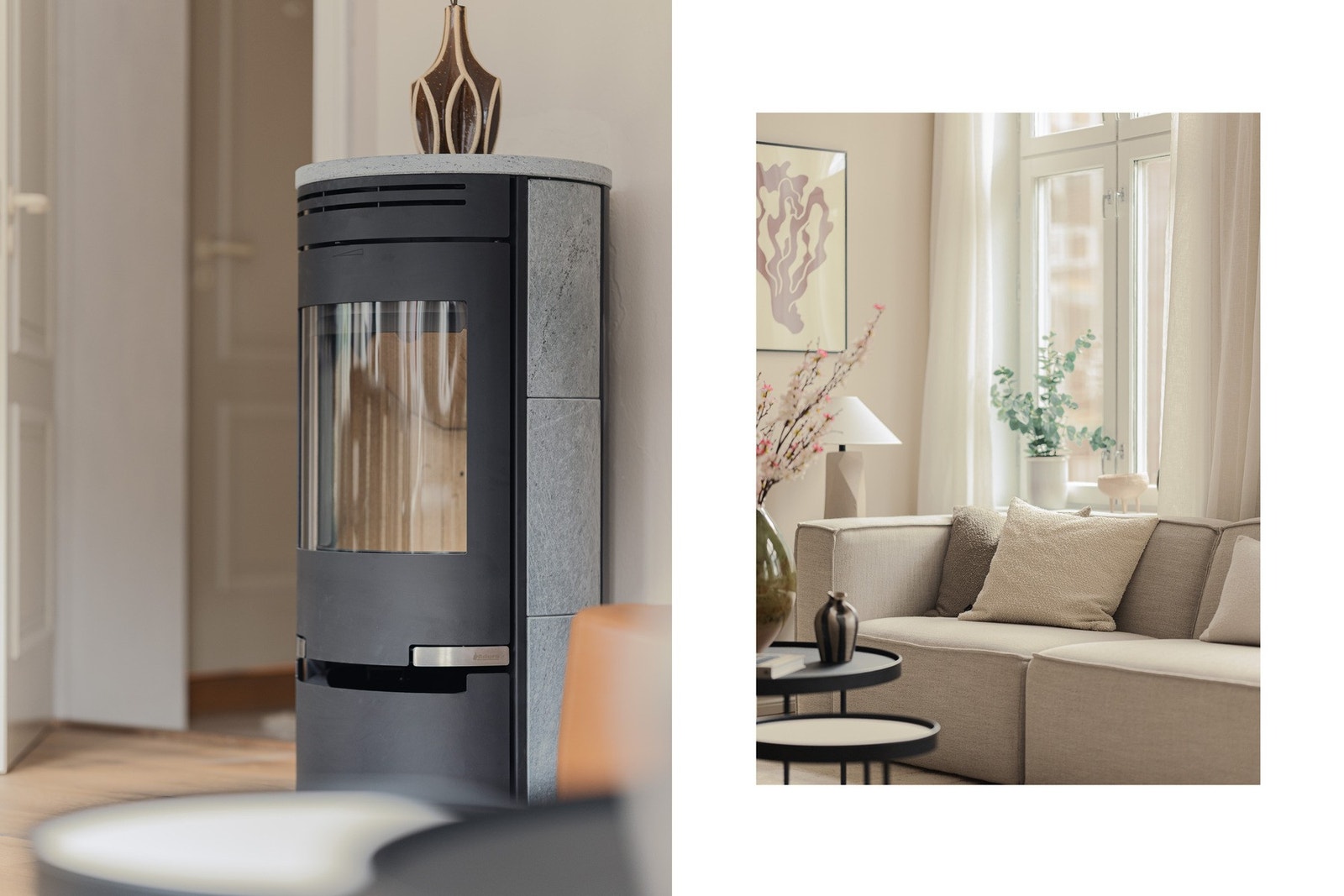 Ny peisovn i stuen i 2025. Galleribilde