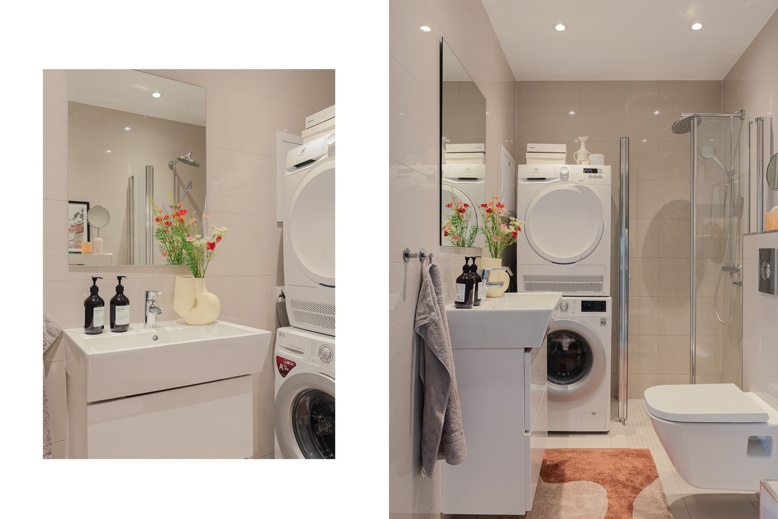 Pent, flislagt baderom fra 2017. Galleribilde