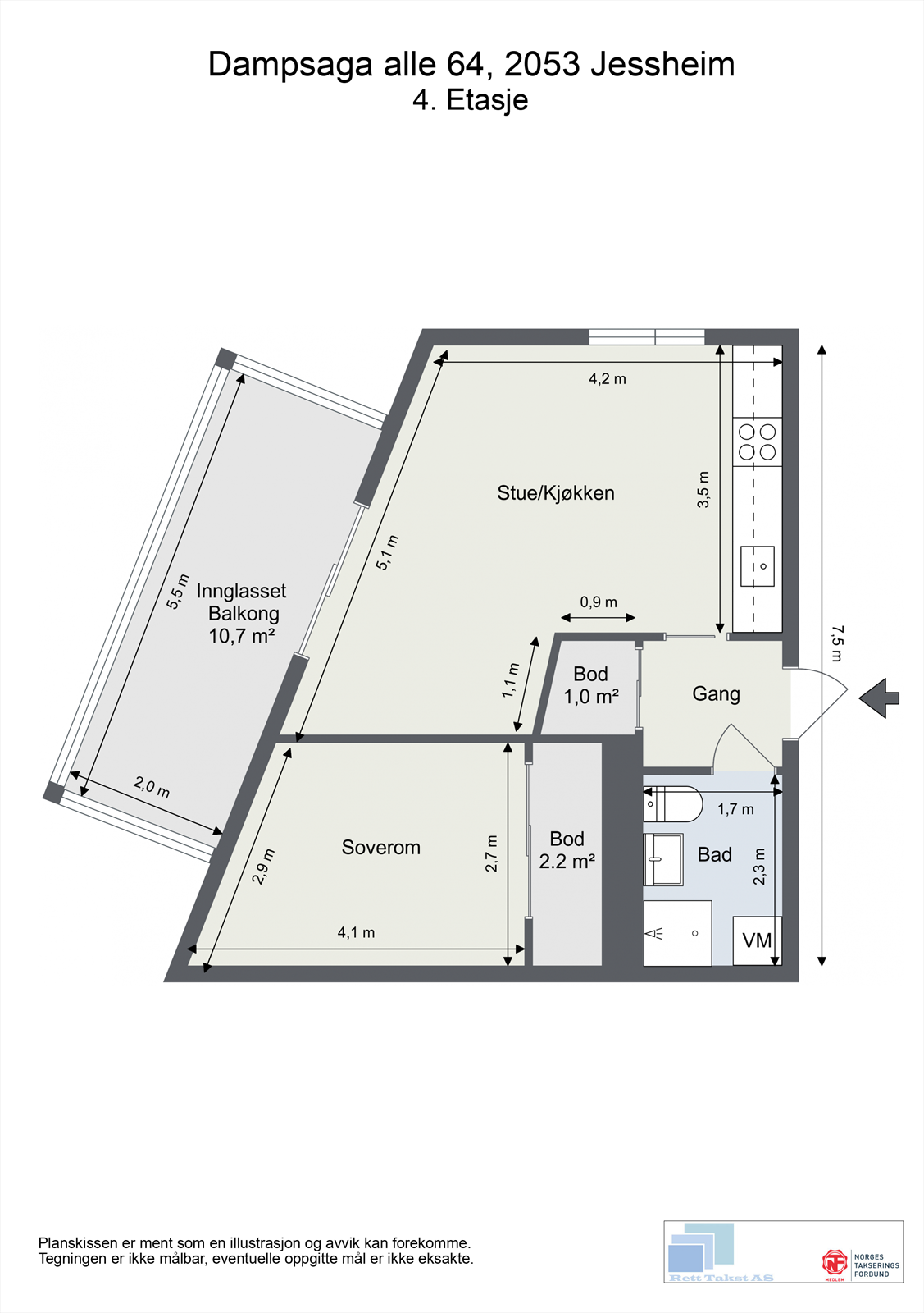 Plantegning Galleribilde