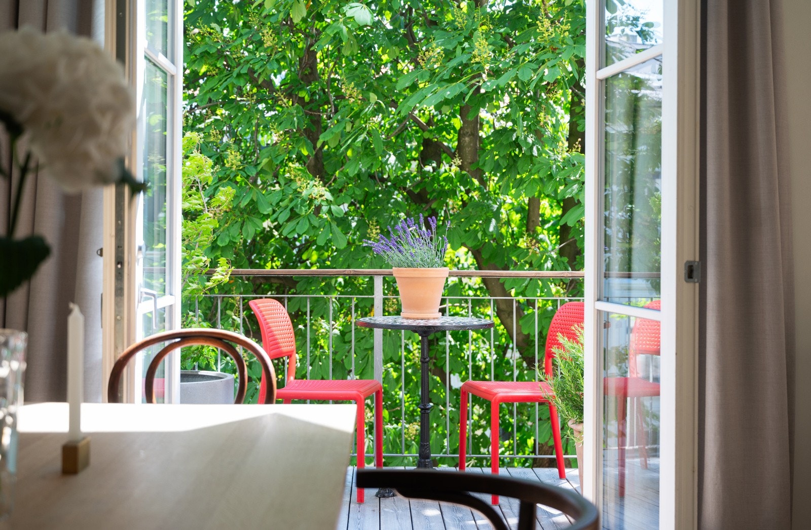 Med utgang til hver sin koselige balkong på 4 kvm Galleribilde