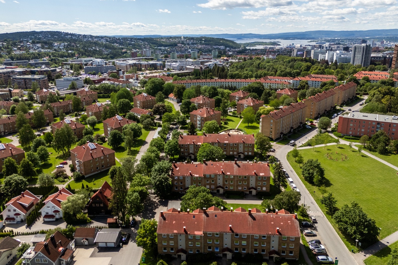 Teisen Park med Oslofjorden i bakgrunn Galleribilde