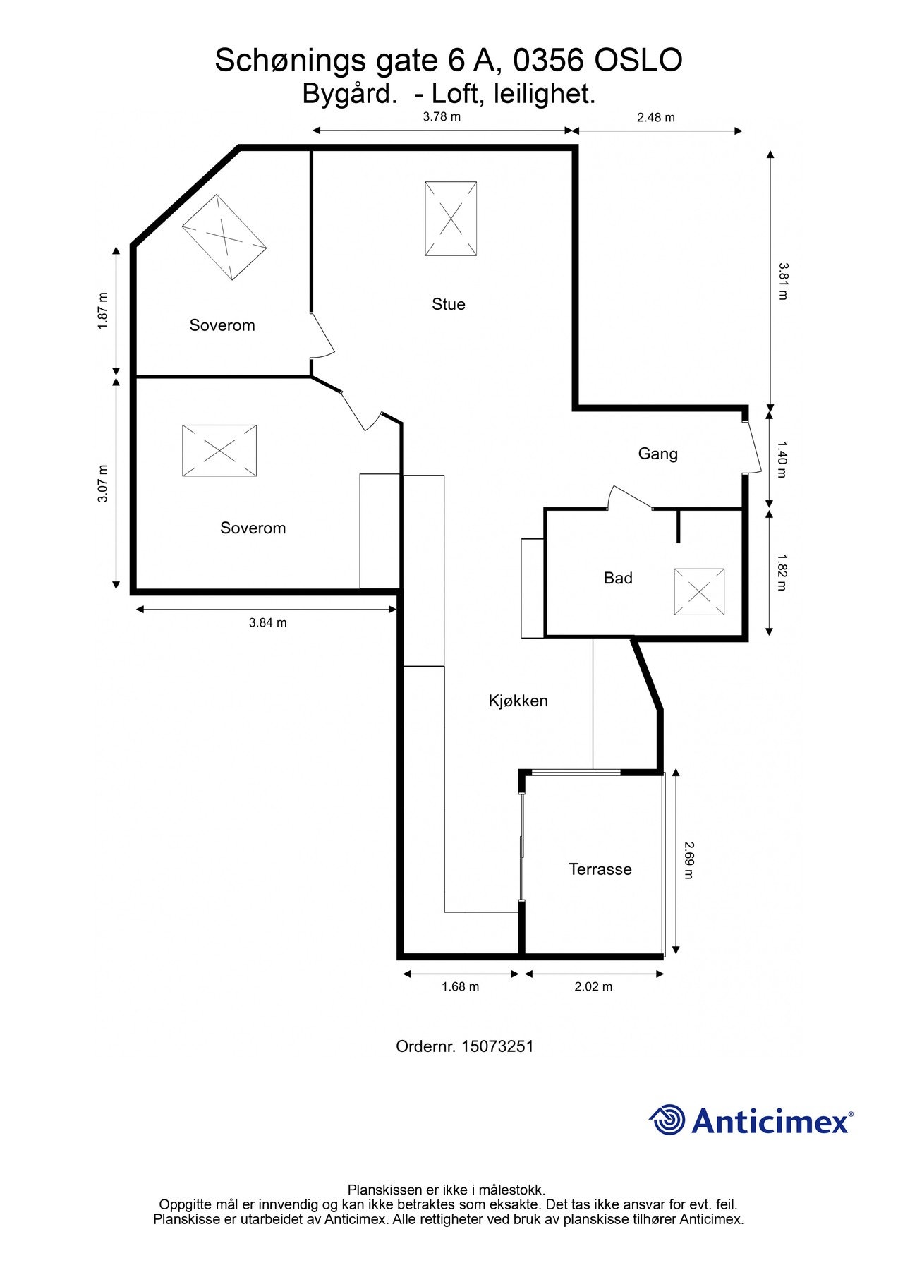 Leiligheten har en praktisk planløsning som skaper en lun atmosfære. Galleribilde