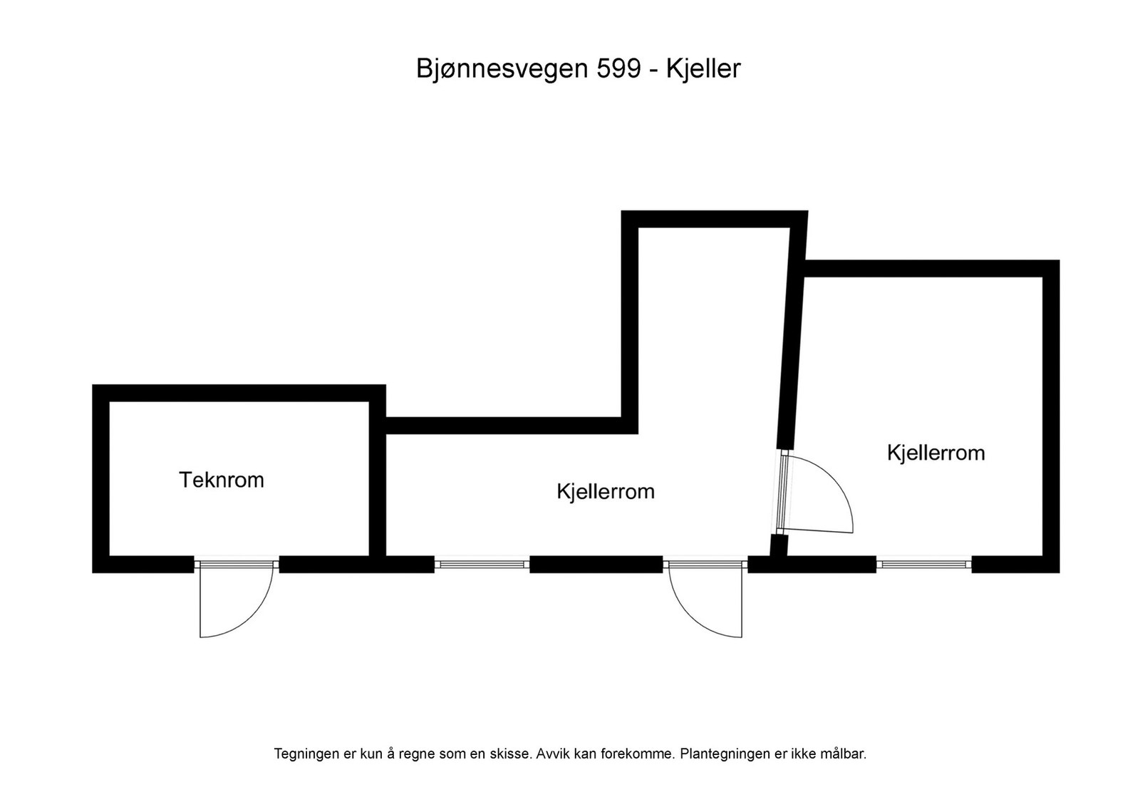 Plan kjeller. Galleribilde
