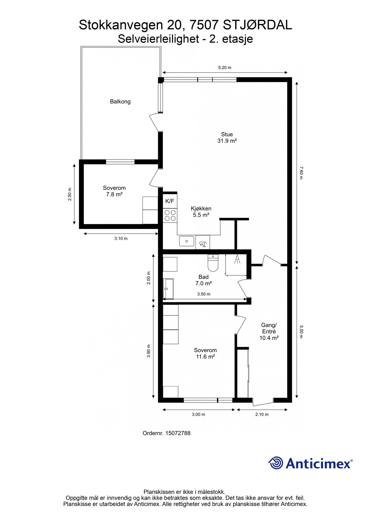 Plantegning - 2. etasje Galleribilde