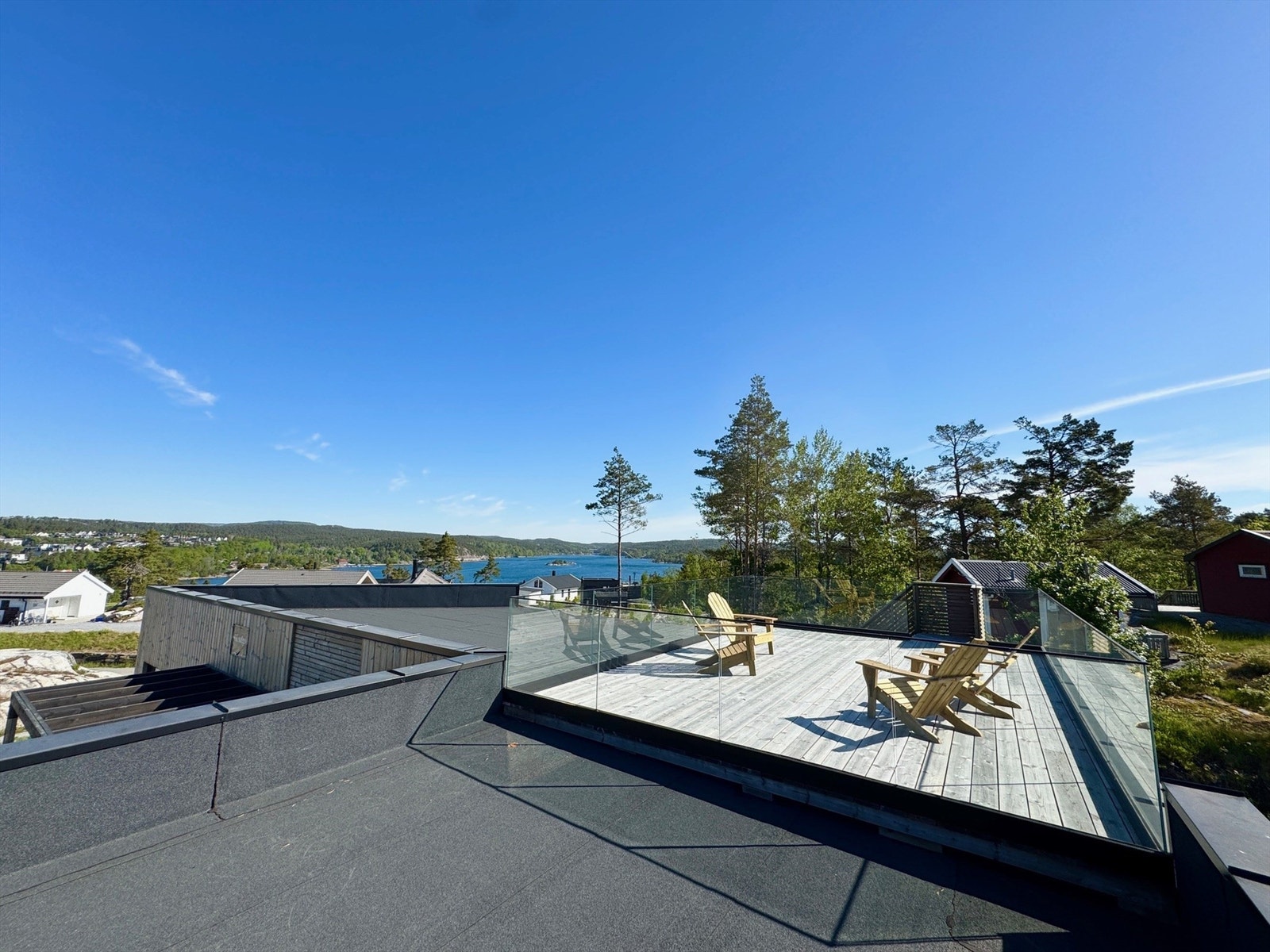 Trivelig takterrasse Galleribilde