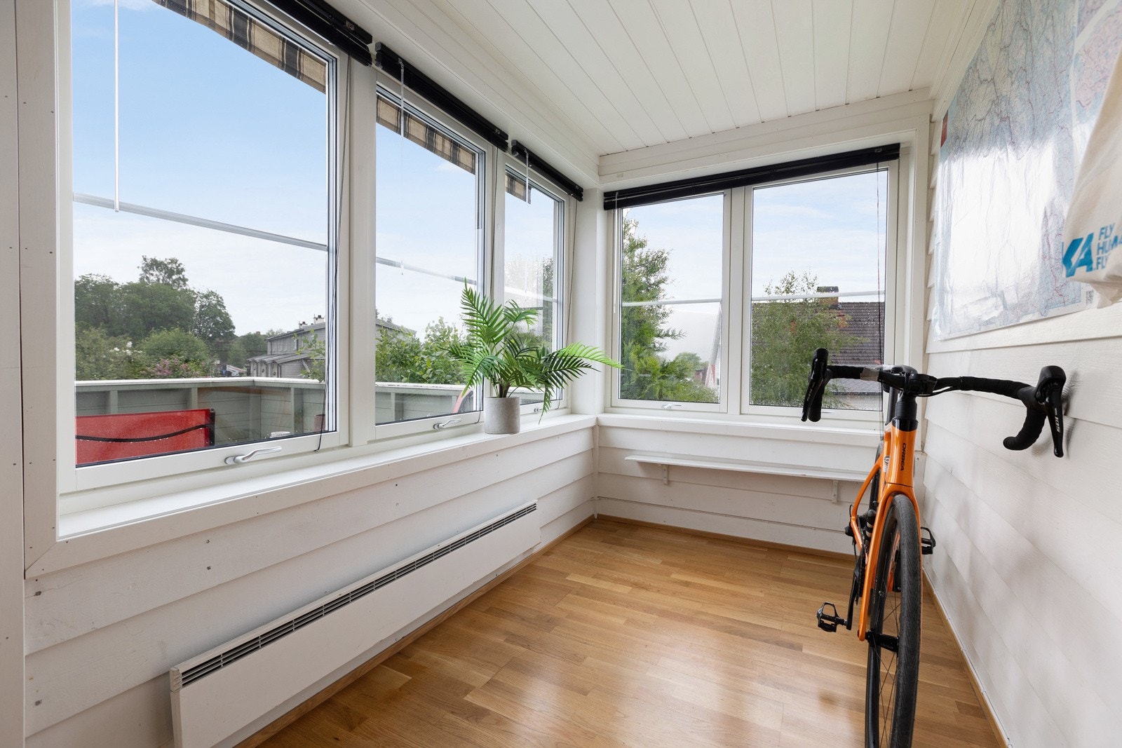 Vinterhage som i dag blir brukt som treningsrom. Galleribilde