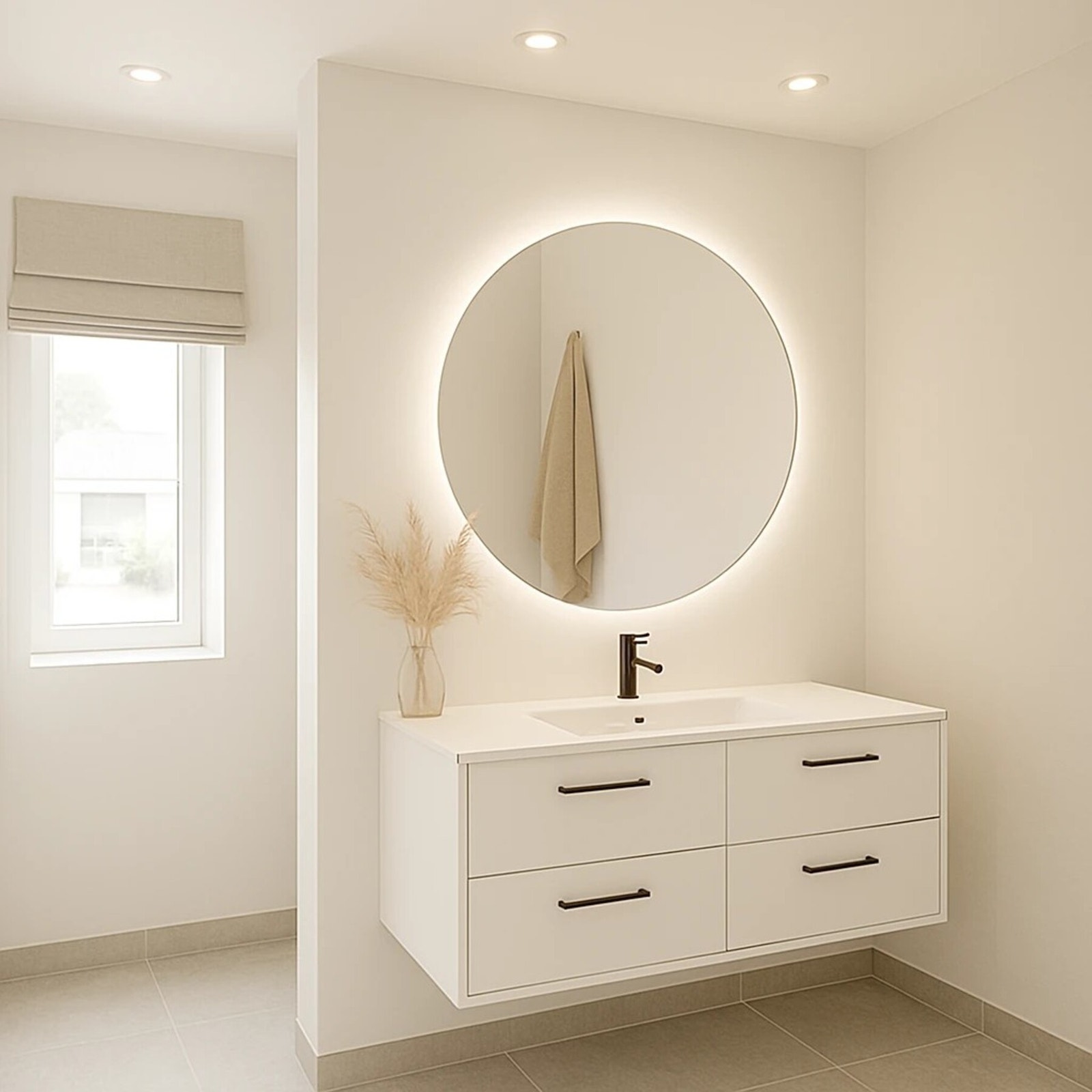 Bad - Her har man også mulighet til valg av farger etc før ferdigstillelse. Boligen har 2 bad i tillegg til eget vaskerom Illustrasjon-foto Galleribilde