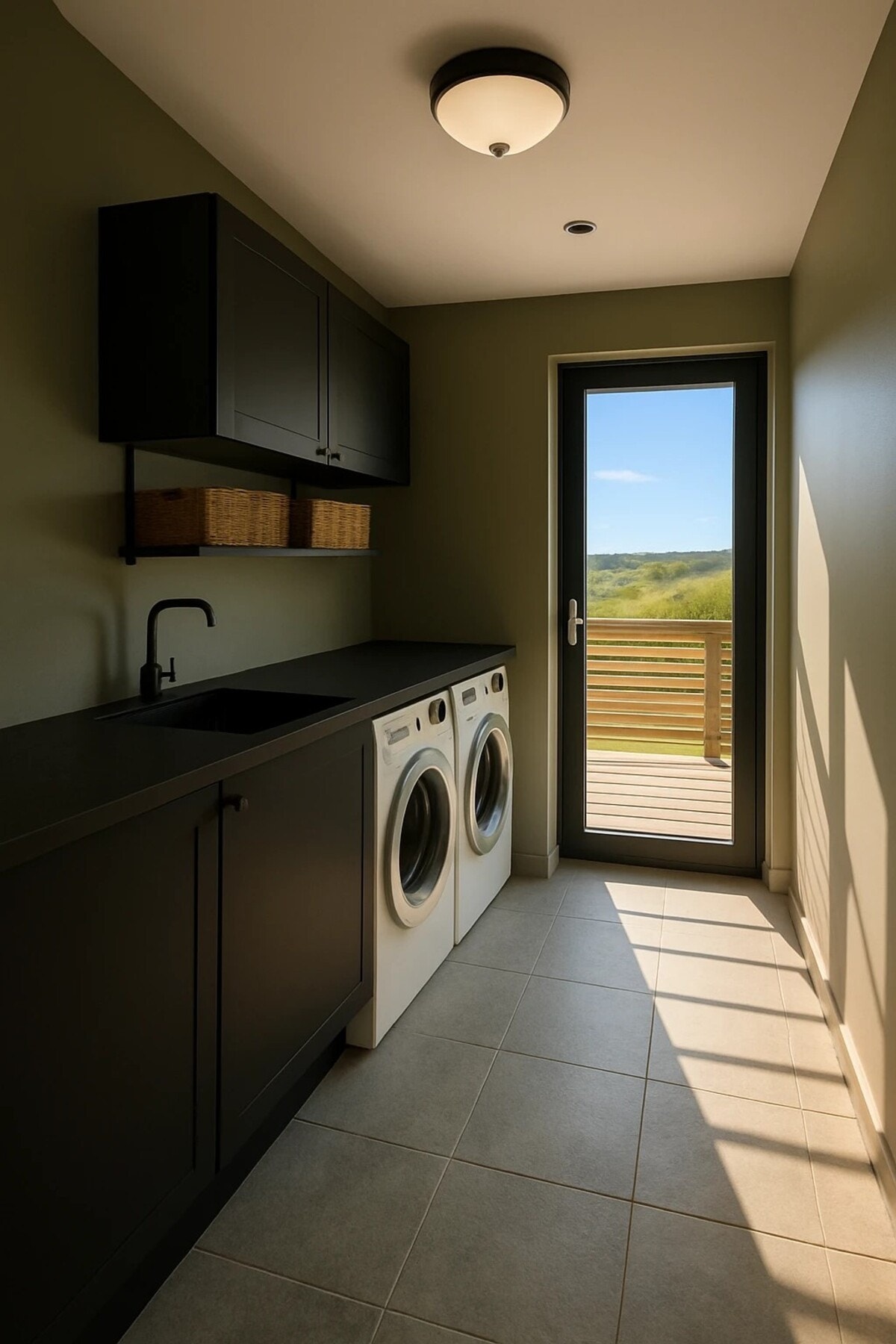 Vaskerom. Illustrasjon-foto Galleribilde