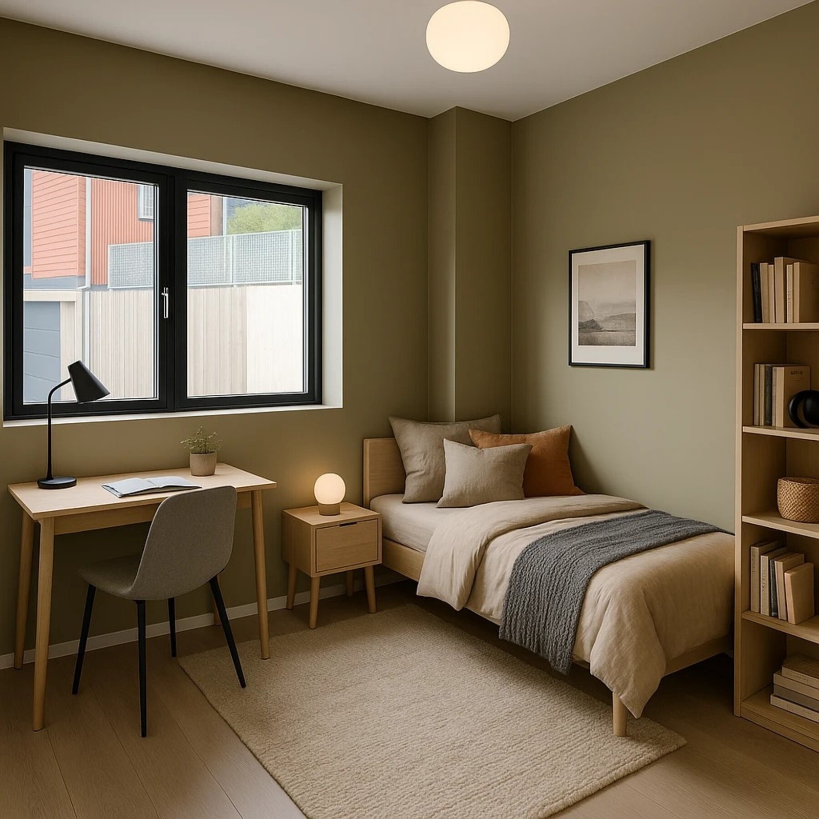 Bilde fra ett av boligens tre soverom. Illustrasjon-foto Galleribilde