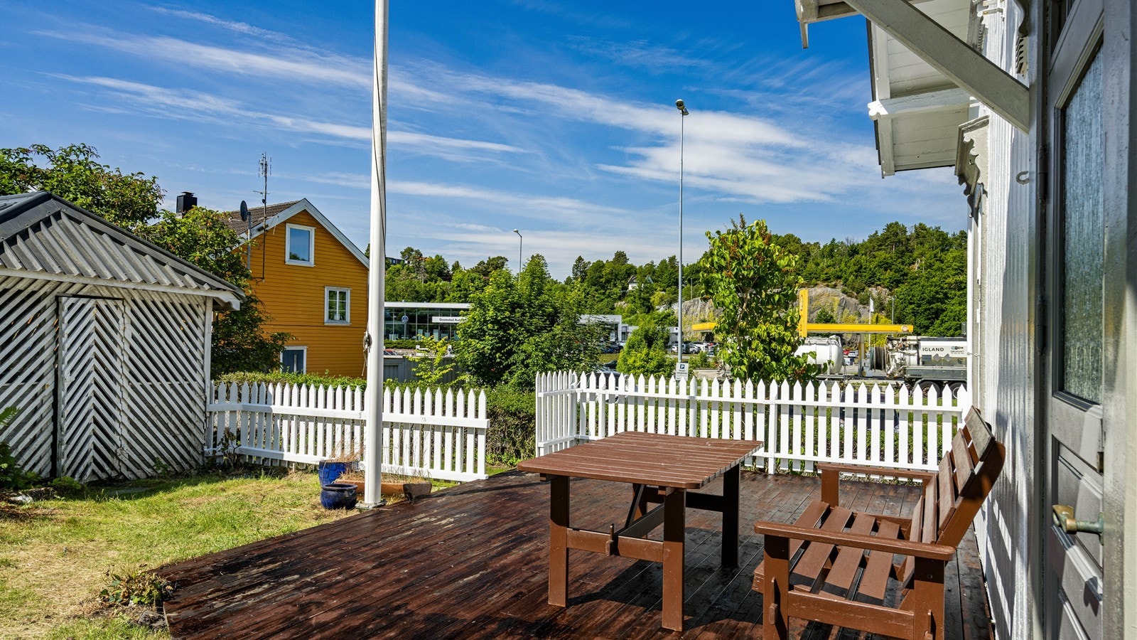 Hyggelig uteplass Galleribilde