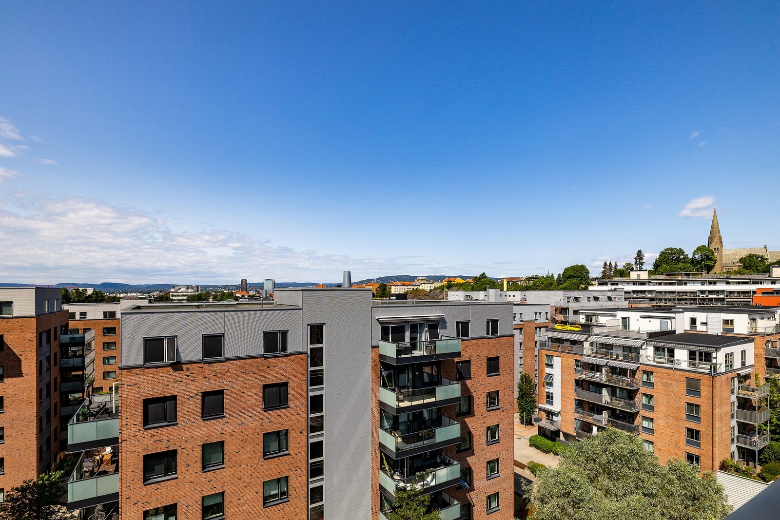 Utsikt mot felles gårdsrom. Galleribilde