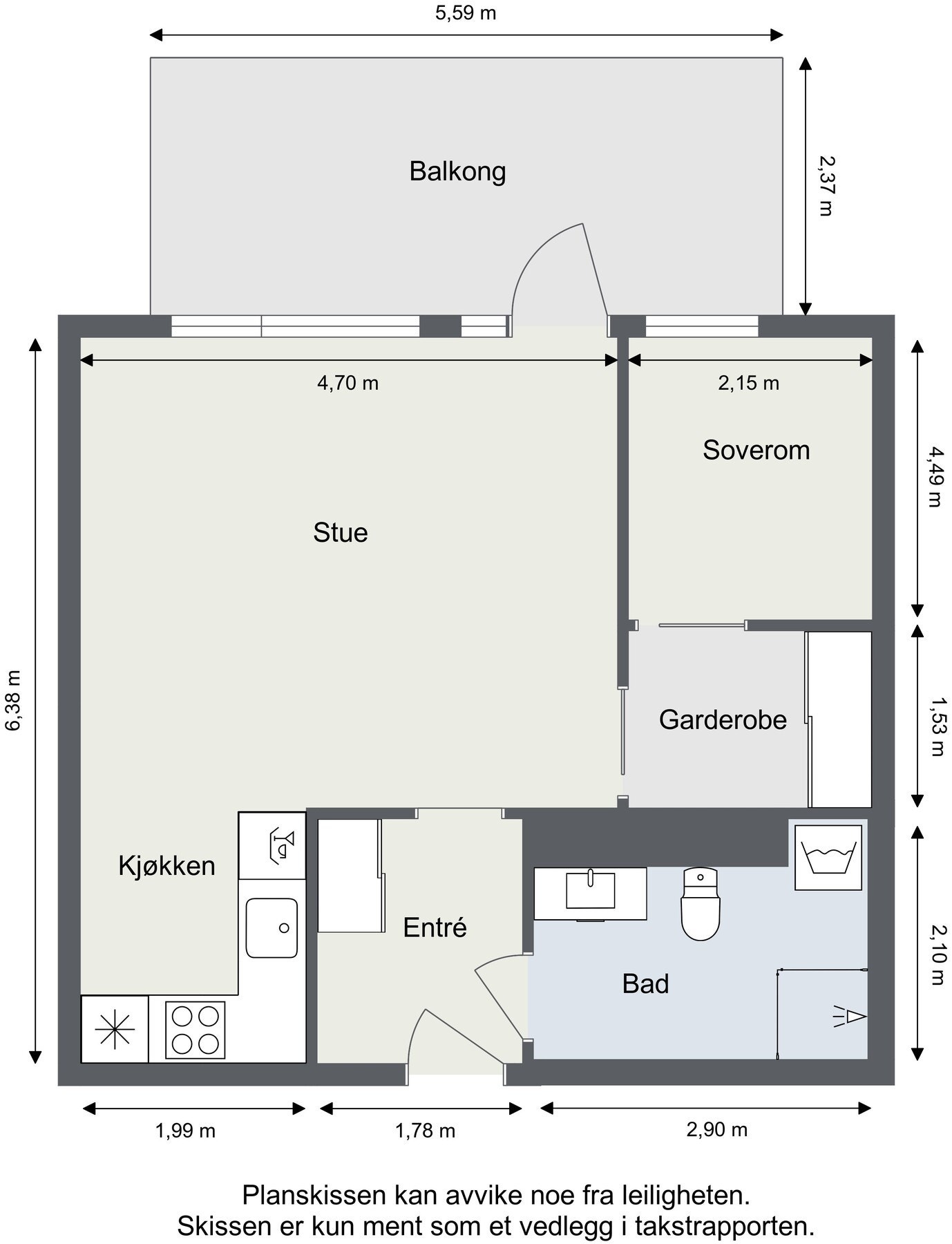 La oss starte med plantegningen så du får orientert deg. Galleribilde
