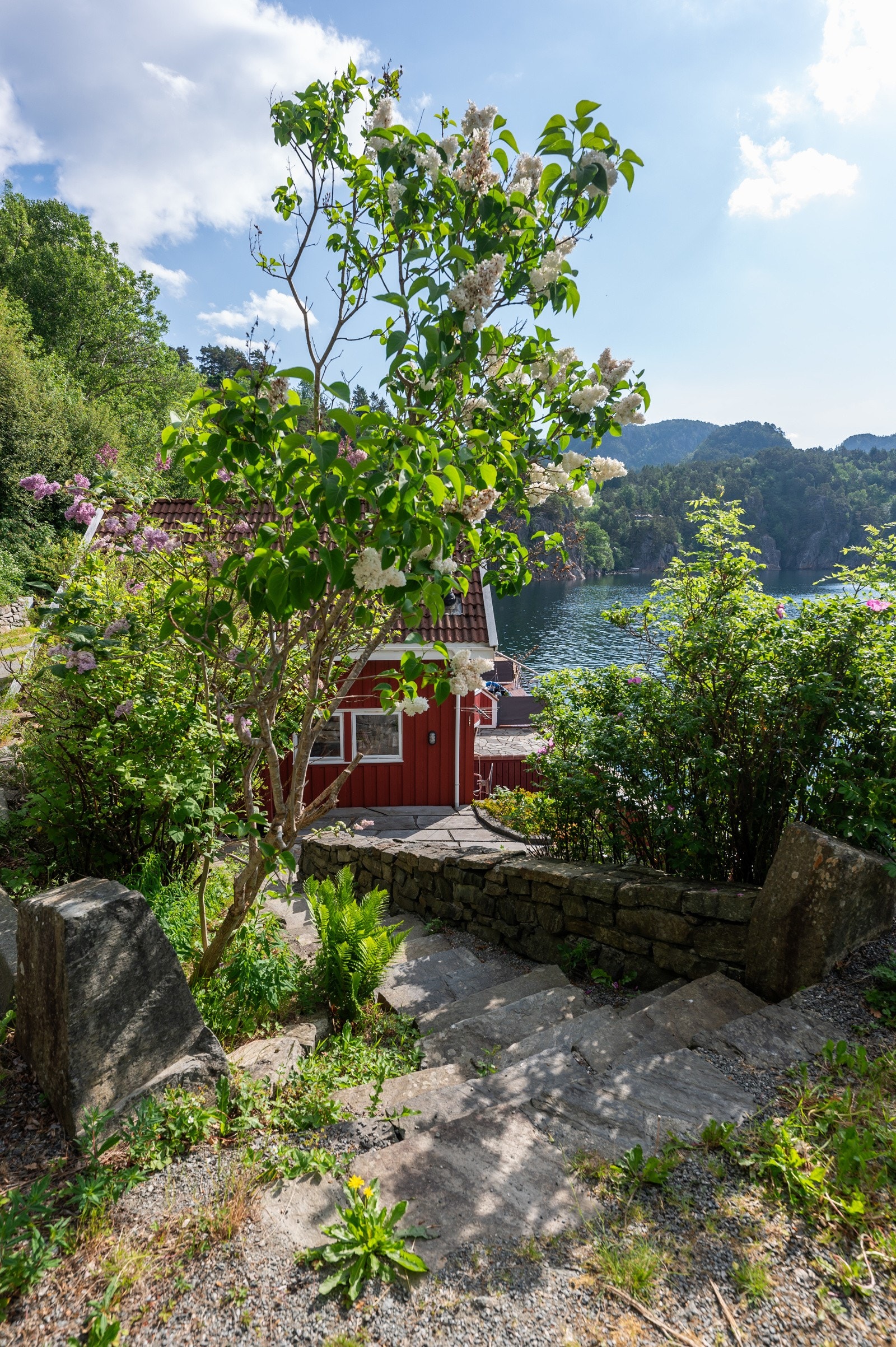 Gangsti fra parkering til hytten Galleribilde