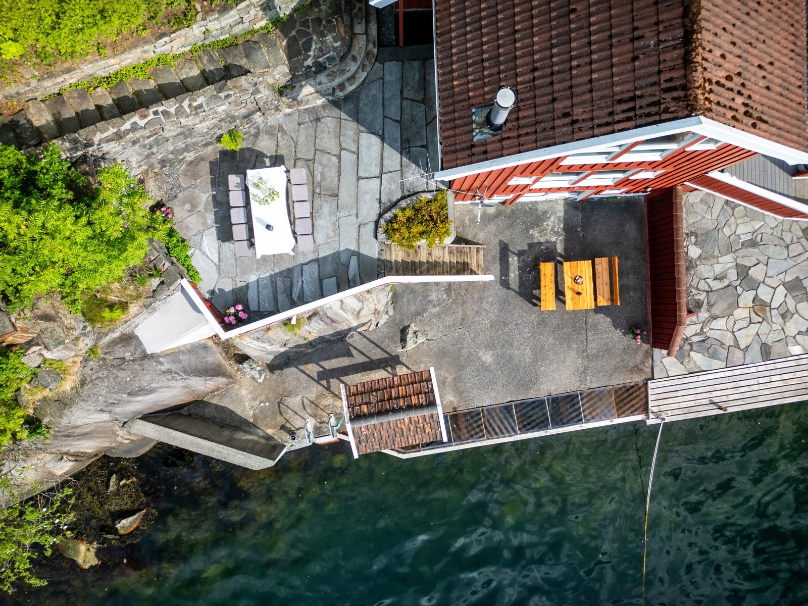 Oversiktsbilde viser de flotte uteområdene Galleribilde