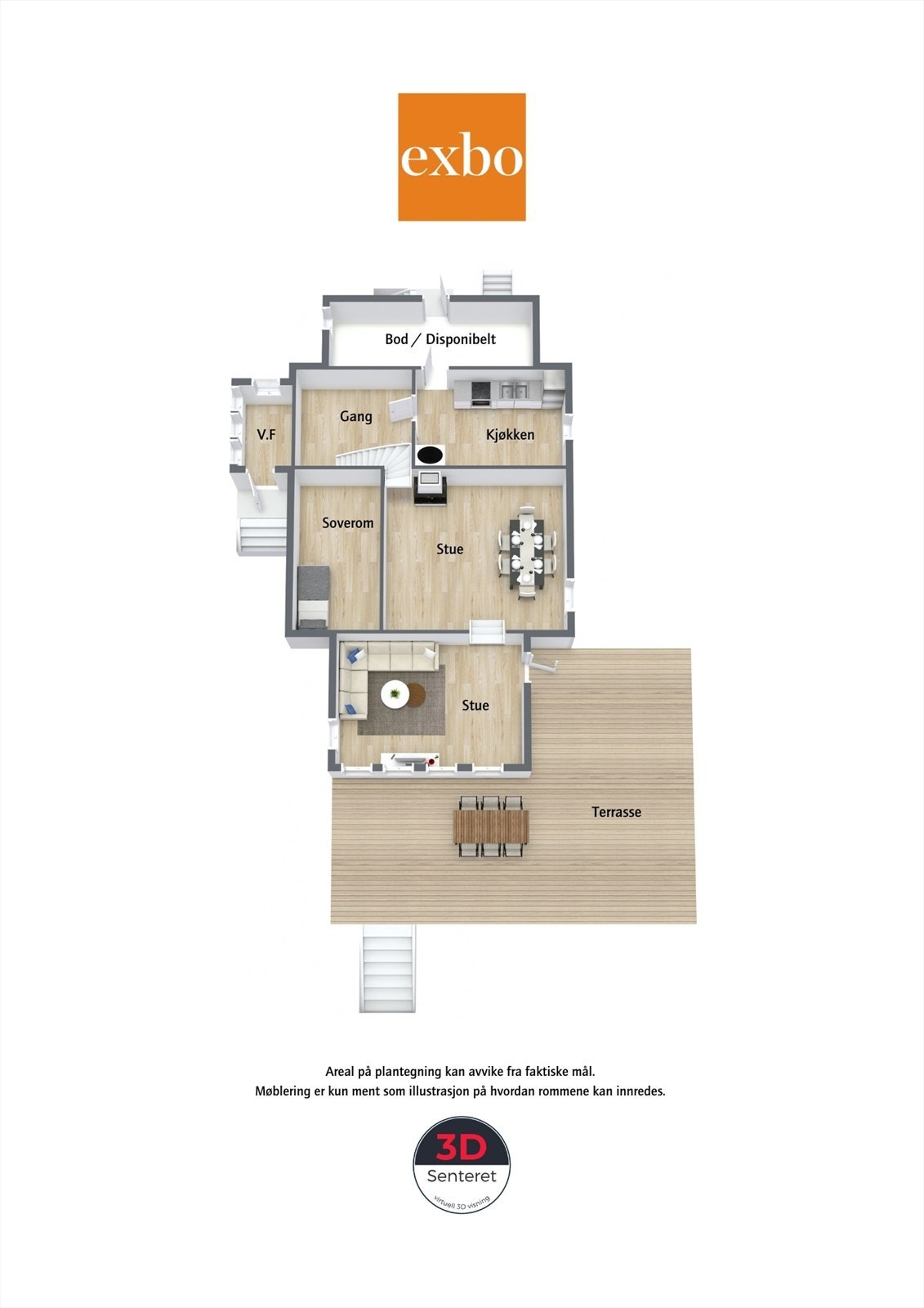 Plantegning 1. etg Galleribilde