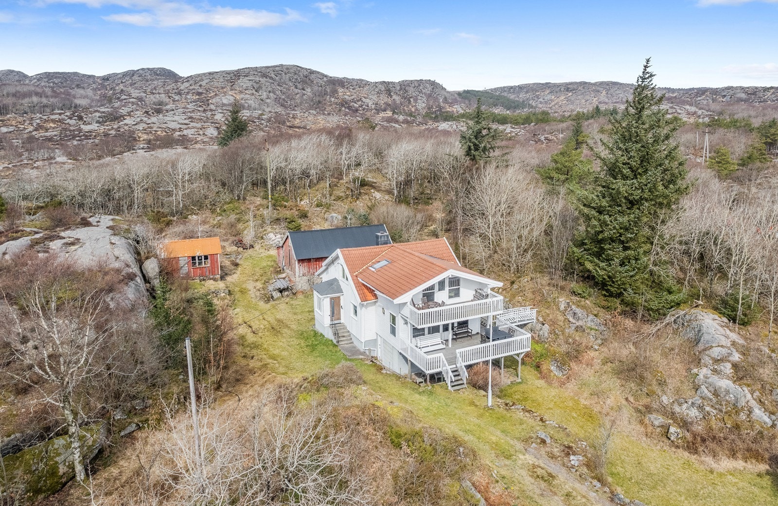 Eiendommen strekker seg over hele 150 mål/dekar Galleribilde