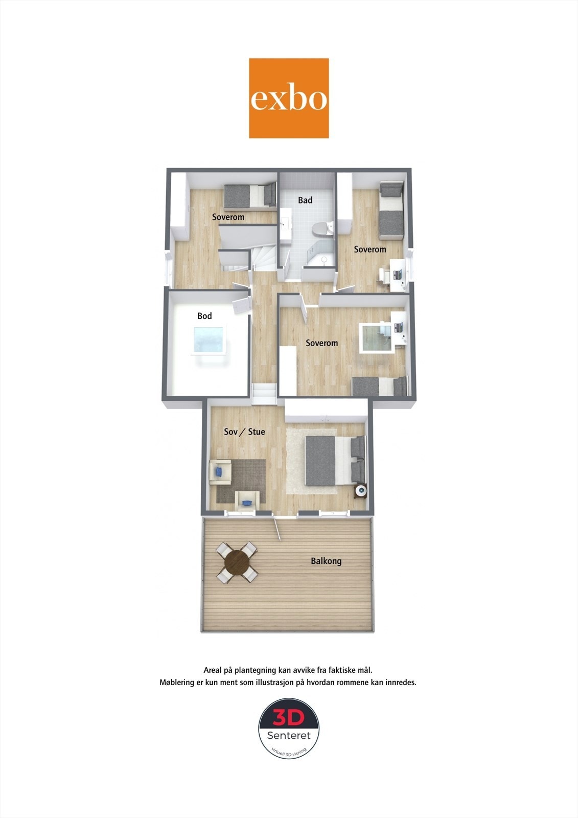 Plantegning loft Galleribilde