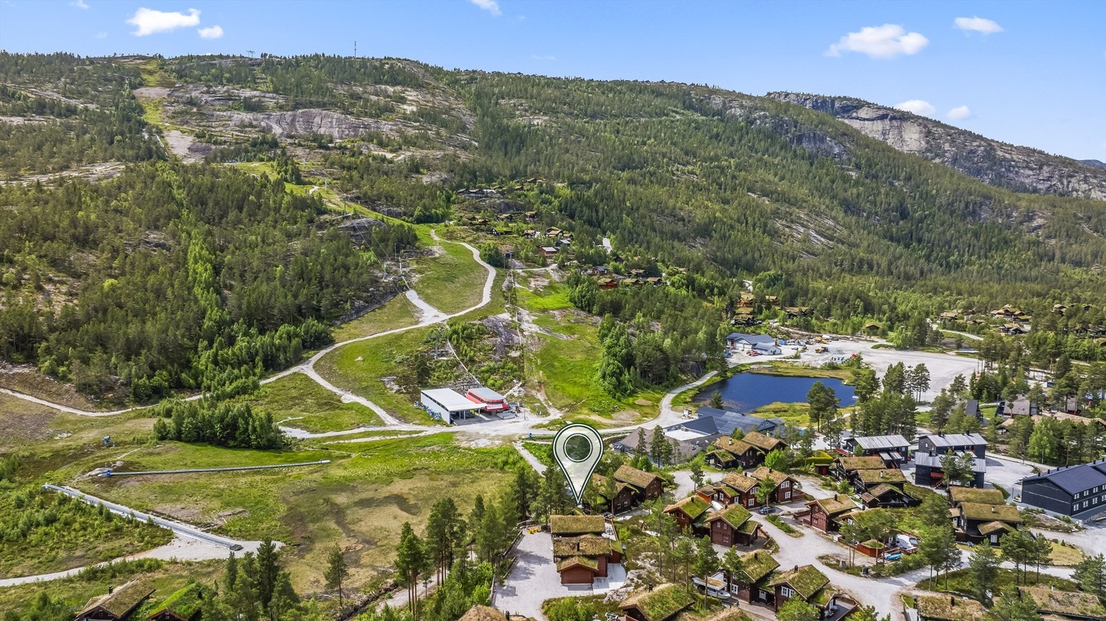 Her har man ski in/ ski out. Galleribilde