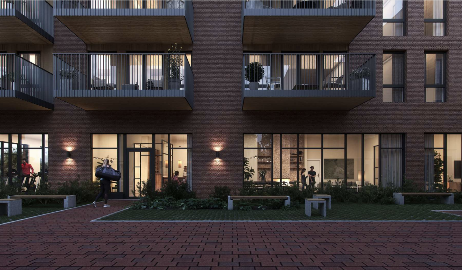 Bilde er lånt fra utbygger og er kun ment som en illustrasjon av prosjektet. Bildet viser Selvaag Pluss konseptet. Bilde vil avvike fra ferdig leveranse og fra den aktuelle leiligheten Galleribilde