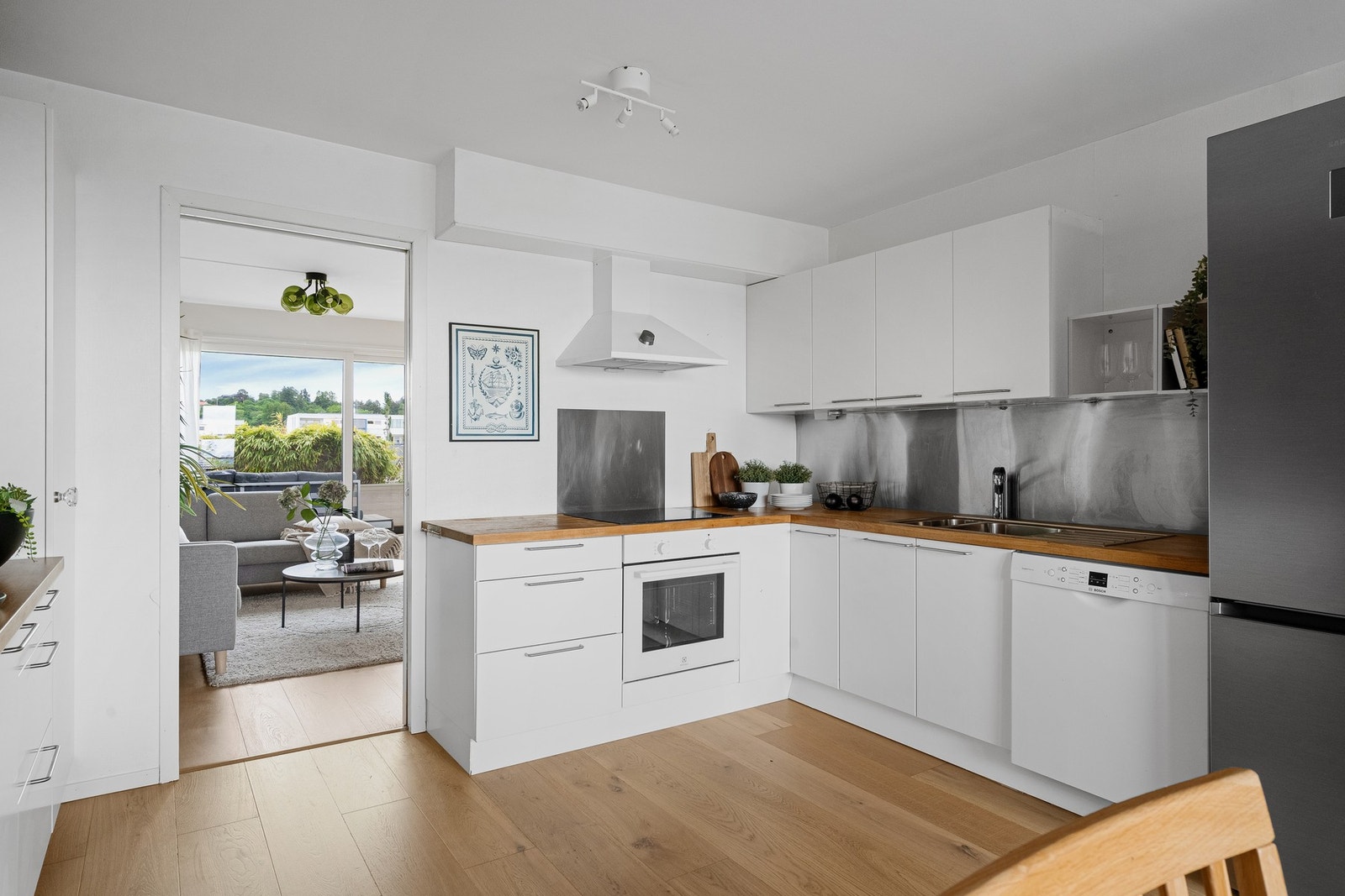 Åpen stue- og kjøkkenløsning Galleribilde