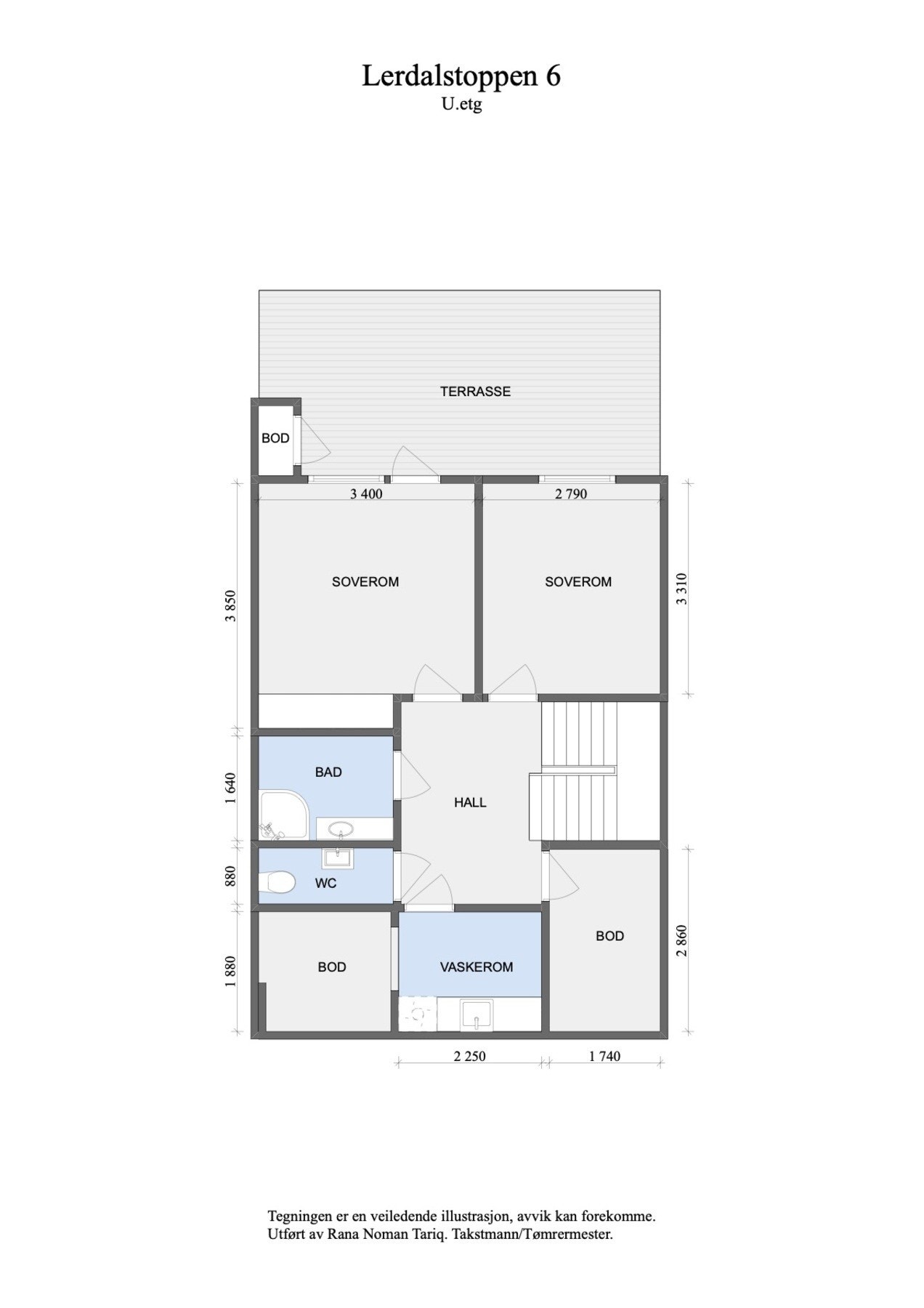 Plantegning underetasje. Galleribilde