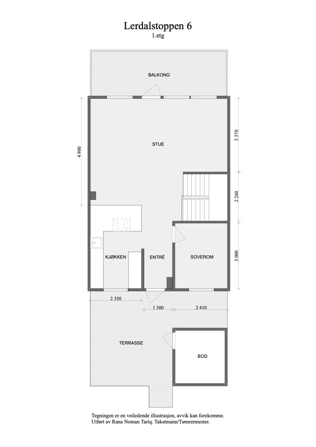 Plantegning 1. etasje. Galleribilde
