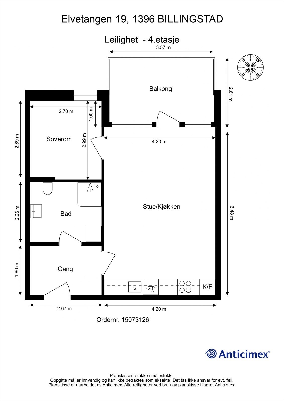 Plantegning 4.etasje. Galleribilde