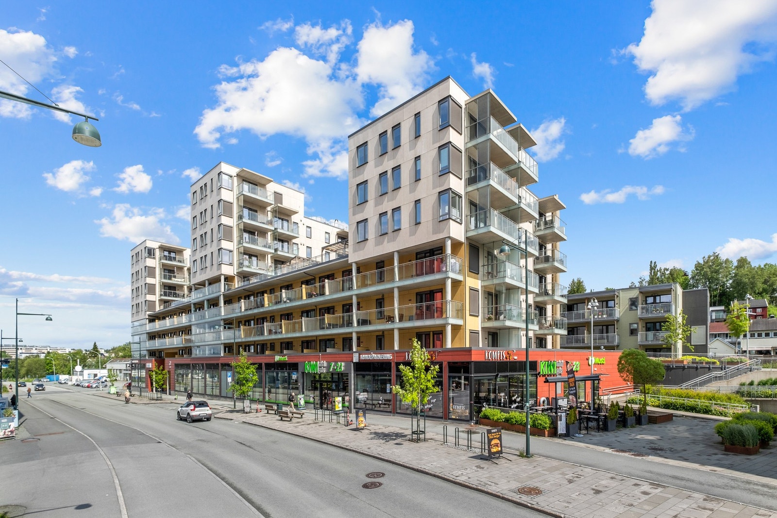 Nyere boligfelt med kort avstand til både dagligvare, bussforbindelser og NTNU Galleribilde